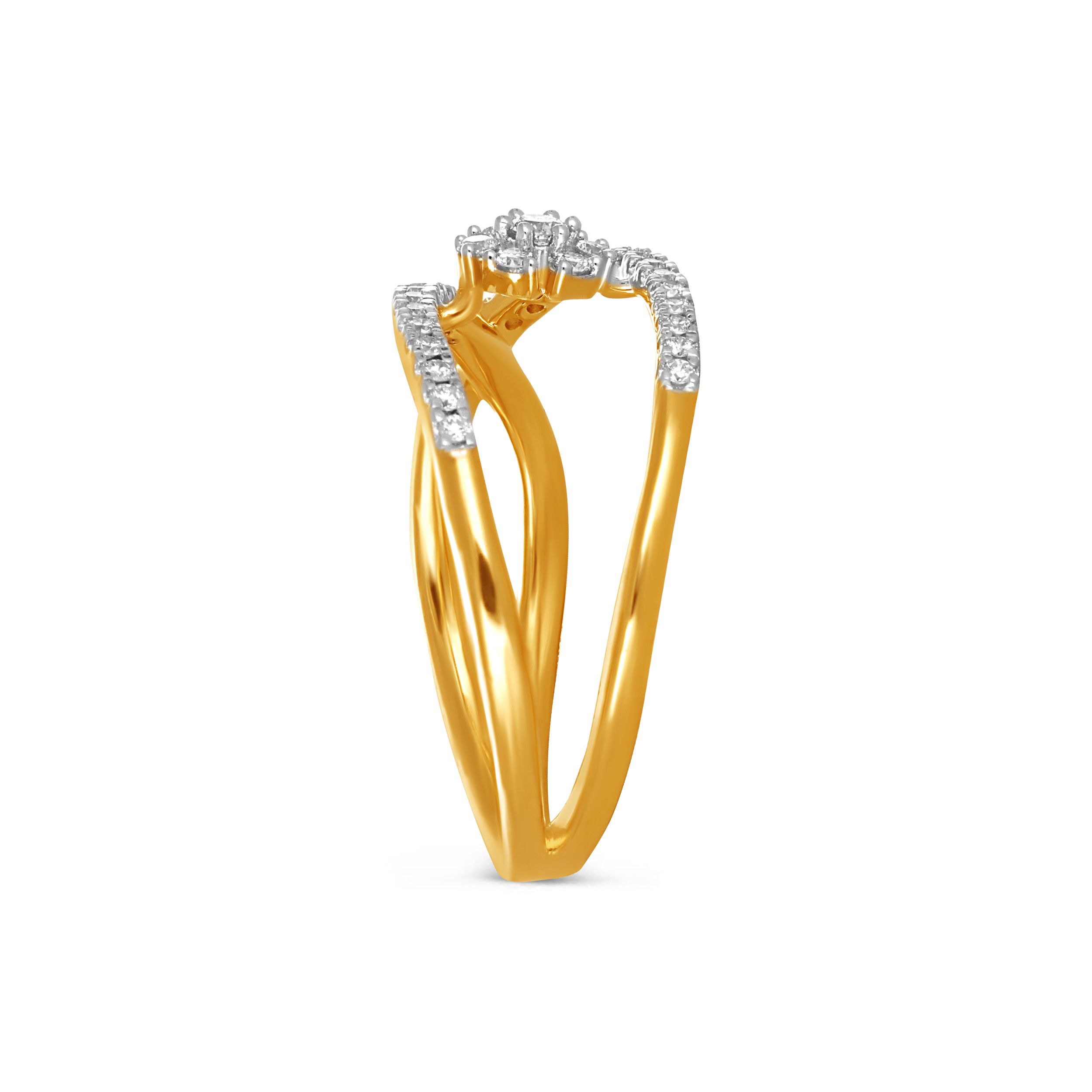 Botanical Crossover Diamond Ring alternate view 2