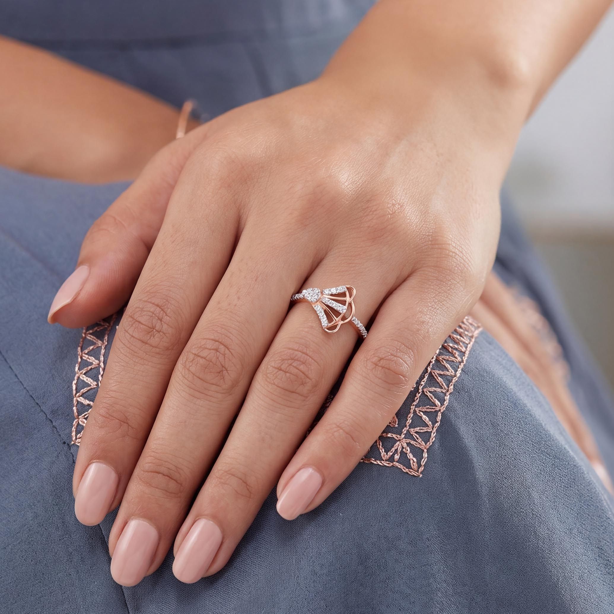 Flared Radiance Diamond Ring alternate view 3