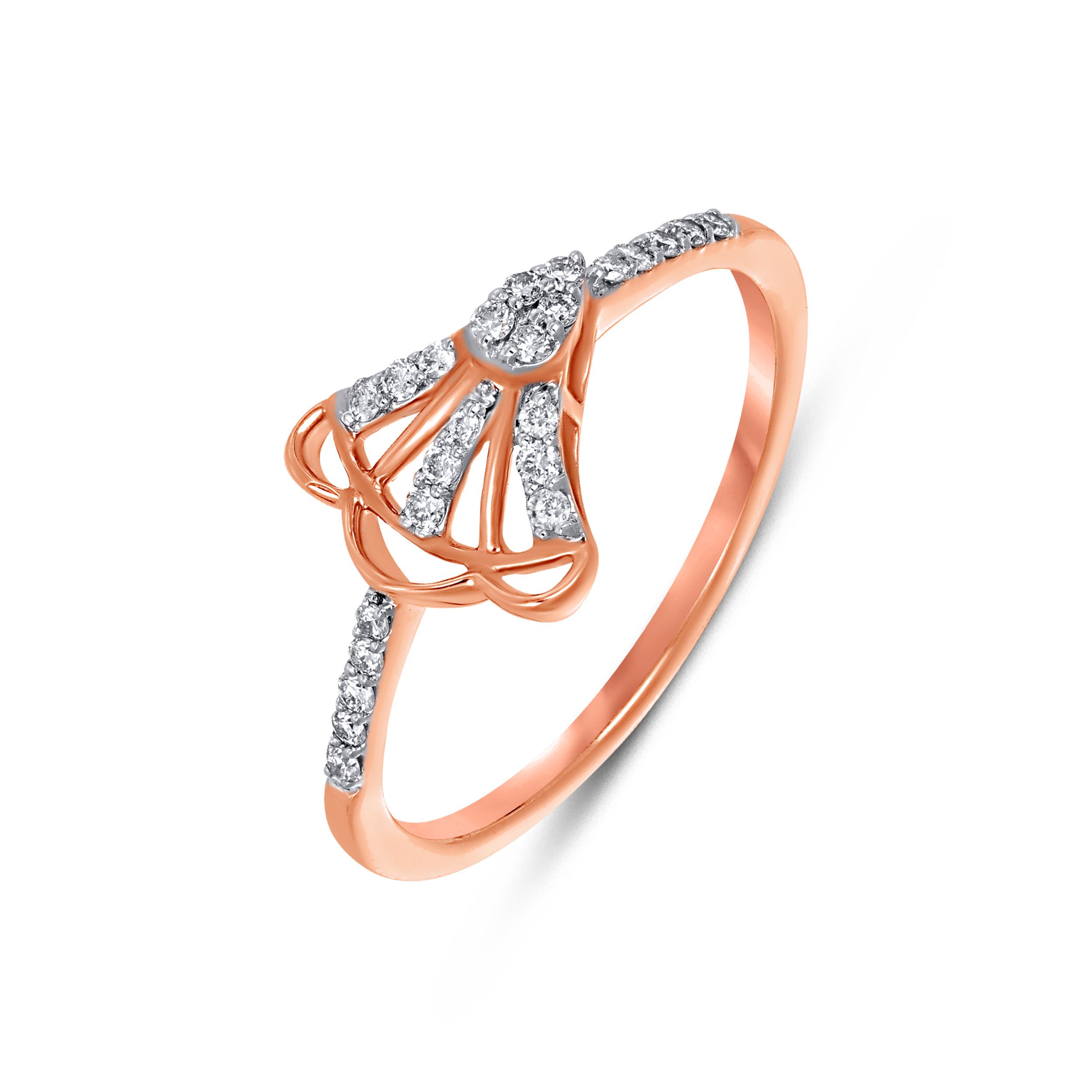 Flared Radiance Diamond Ring