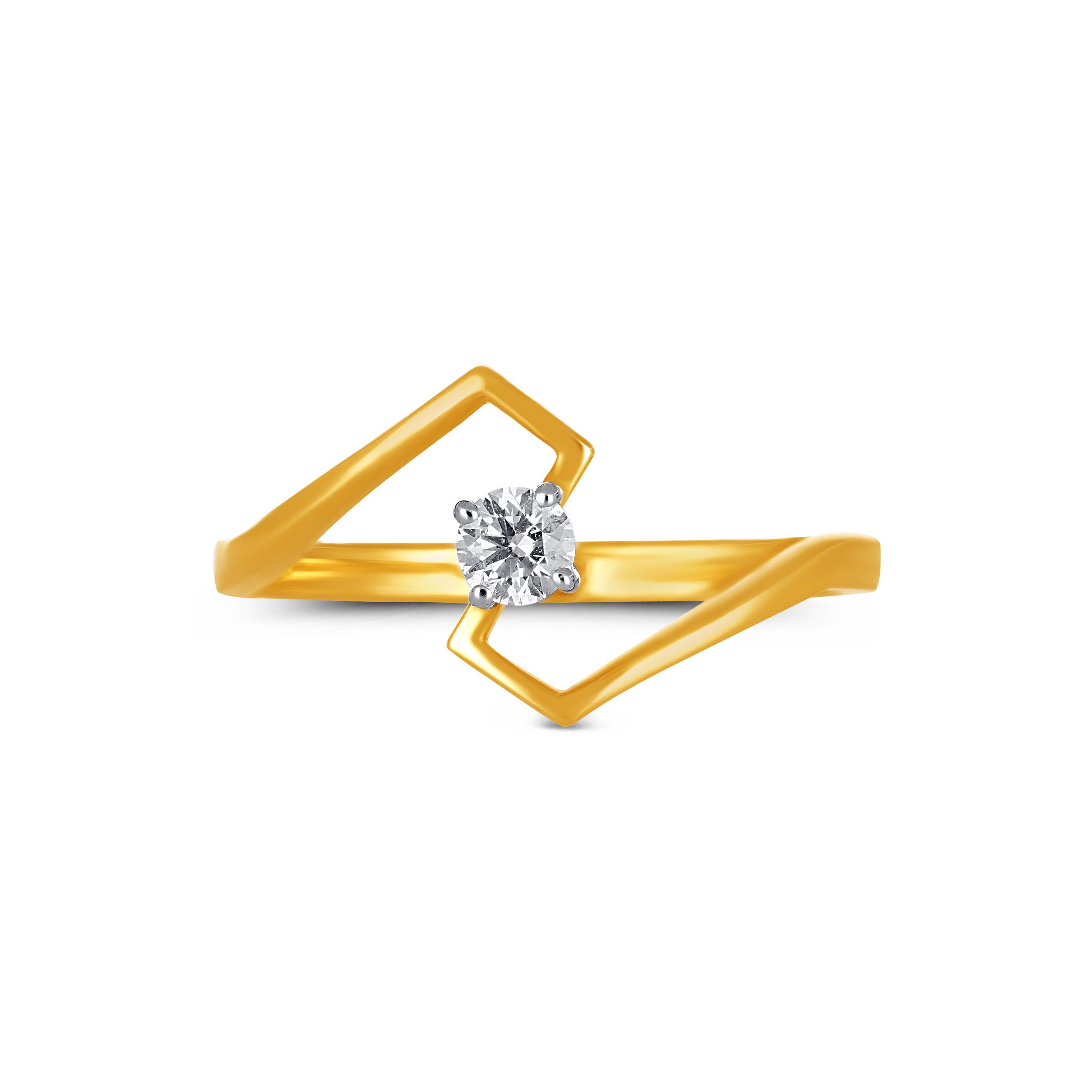 Z-Axis Solitaire Diamond Ring alternate view 1