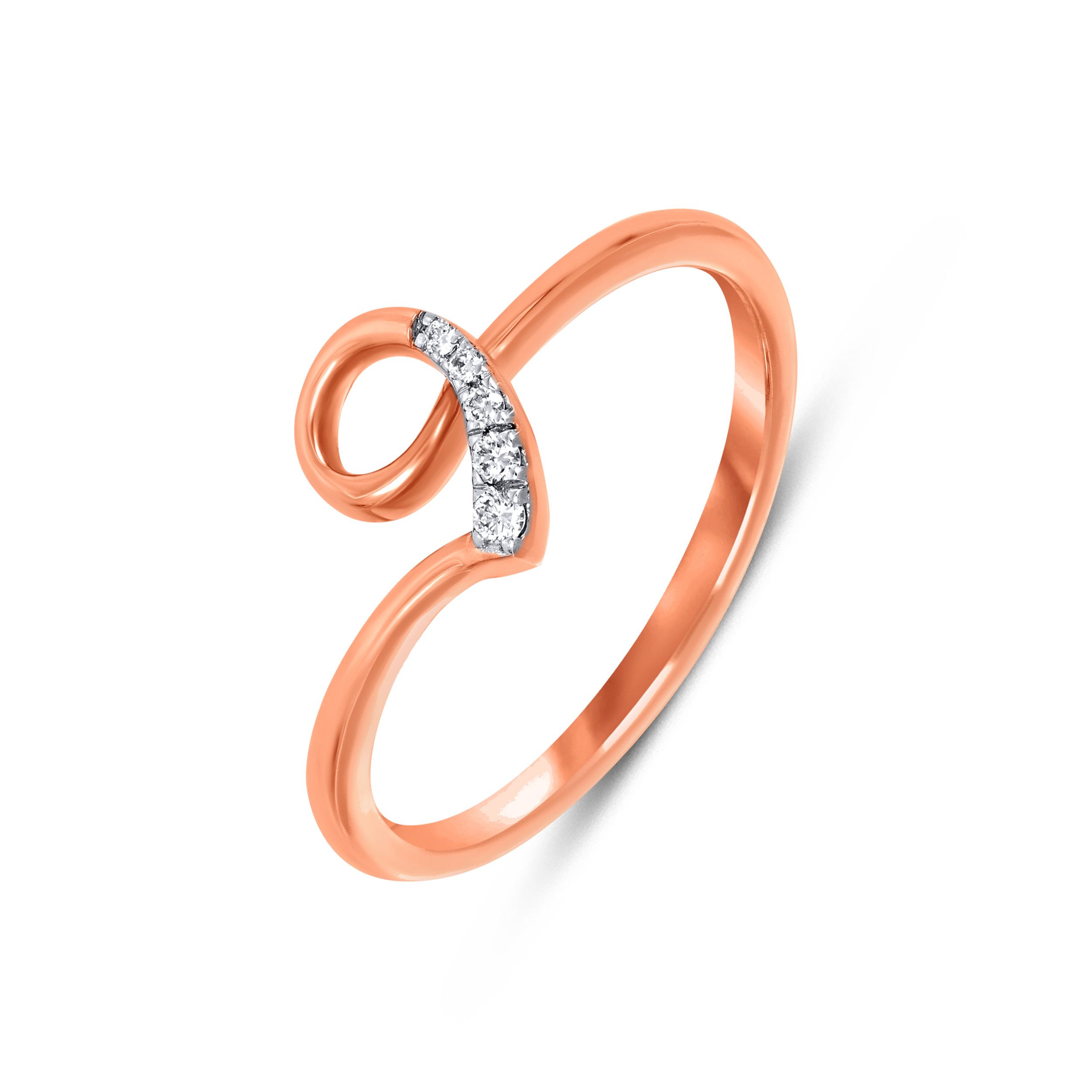 Calligraphy Loop Diamond Ring