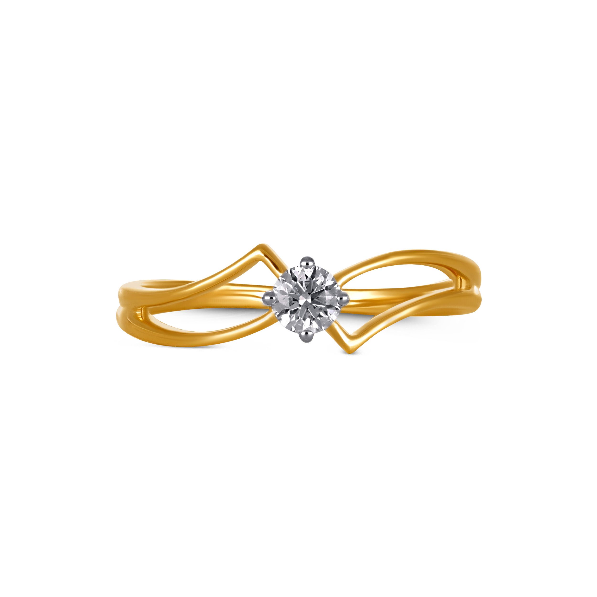 Classic Split Shank Solitaire Diamond Ring alternate view 1