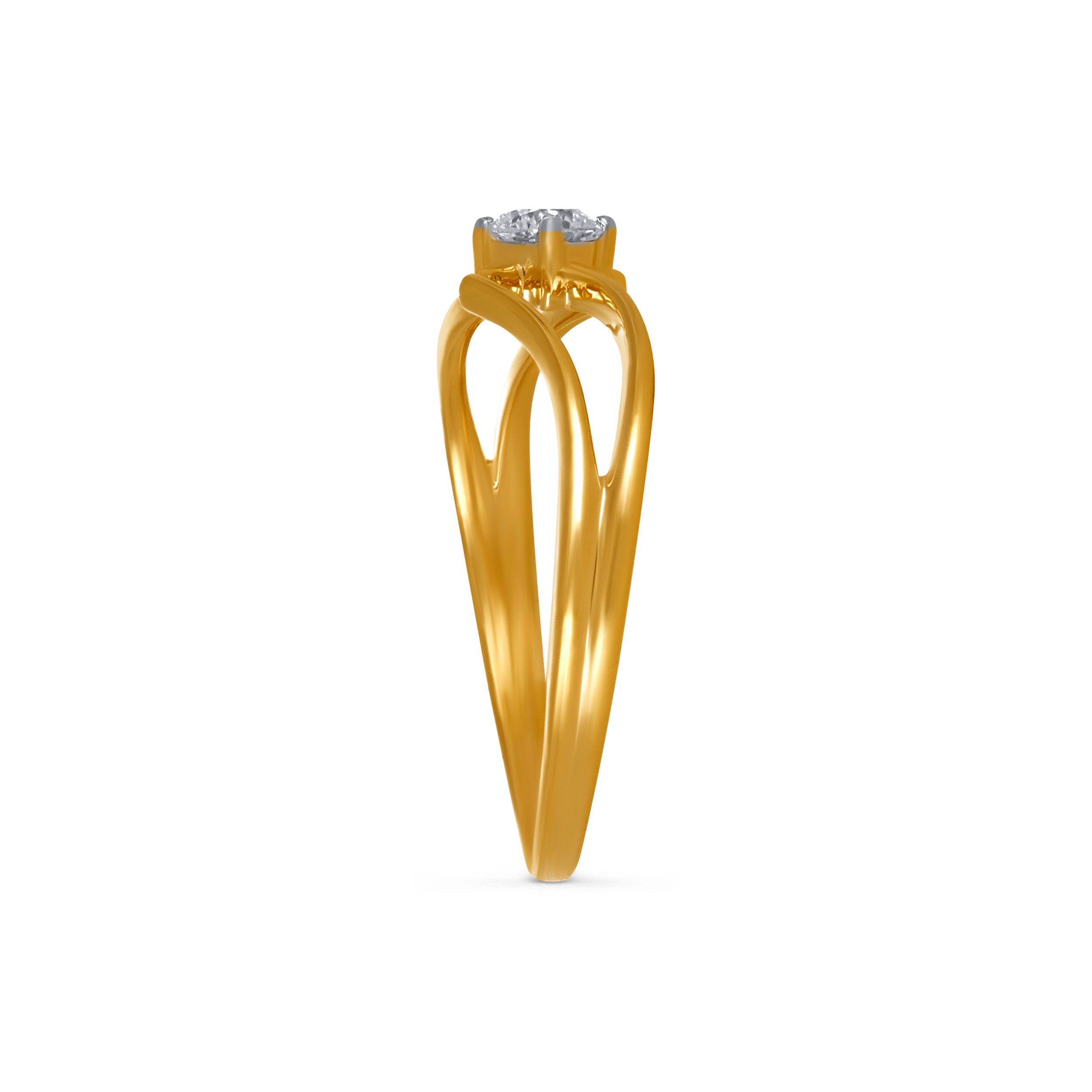 Classic Split Shank Solitaire Diamond Ring alternate view 2