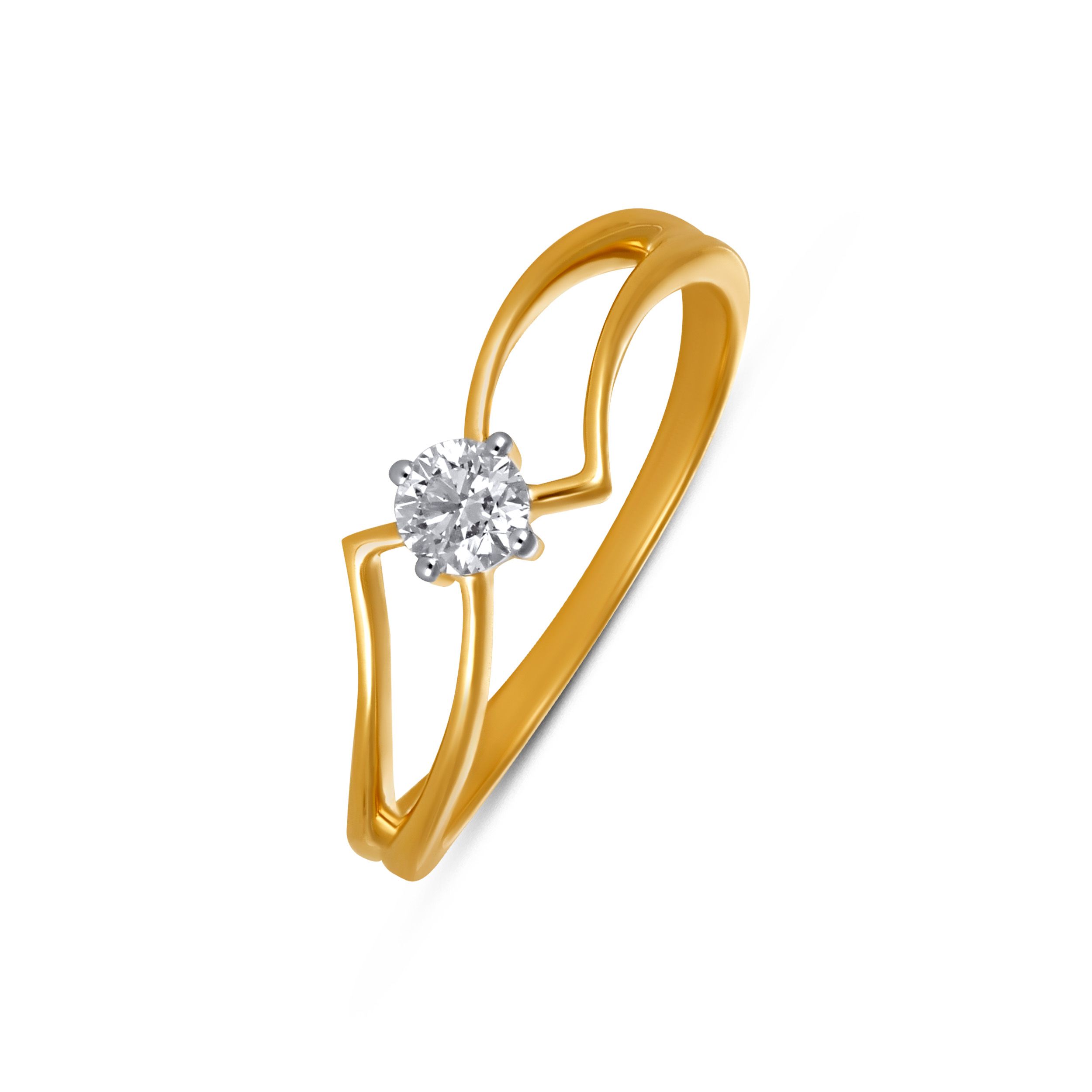 Classic Split Shank Solitaire Diamond Ring