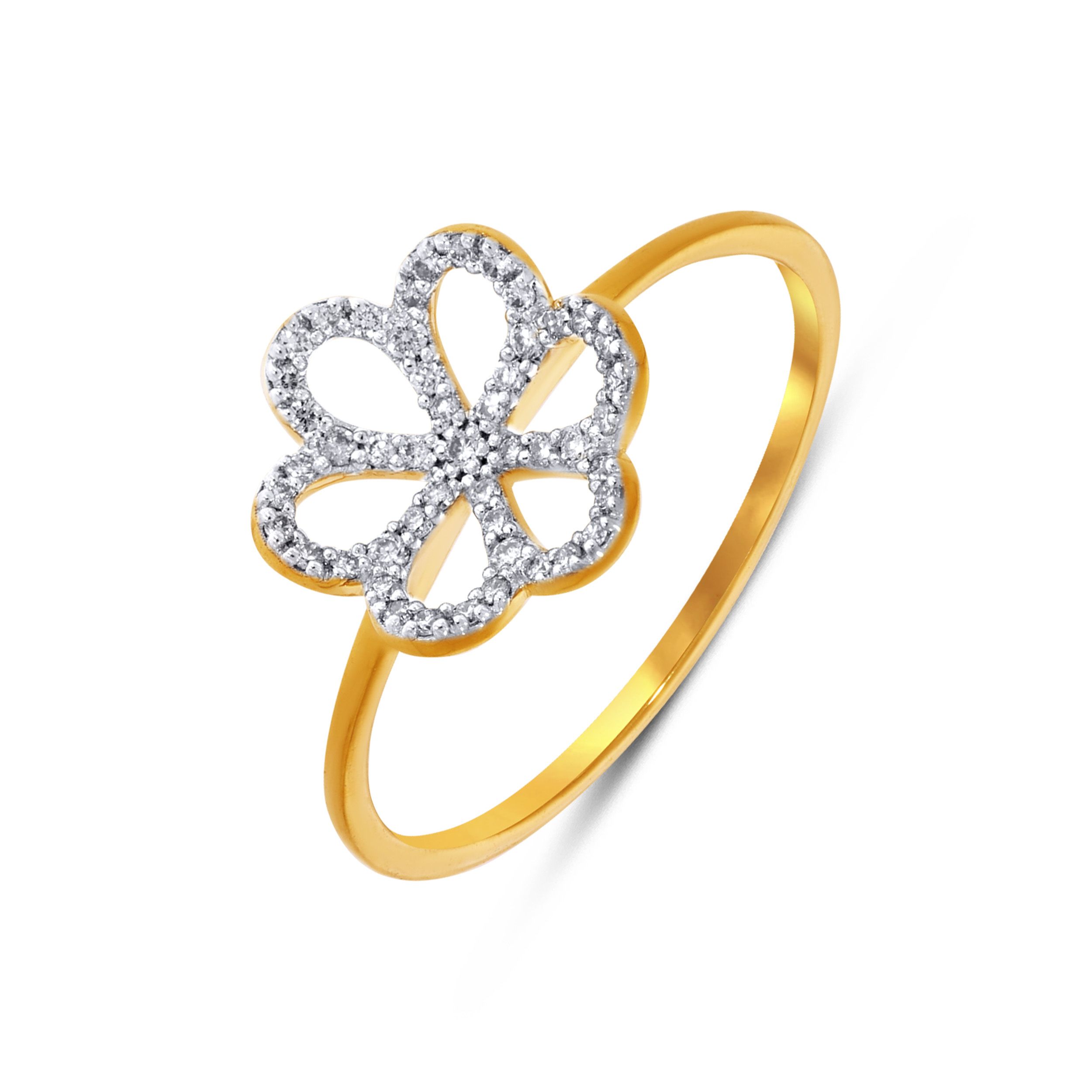 Open Bloom Diamond Ring