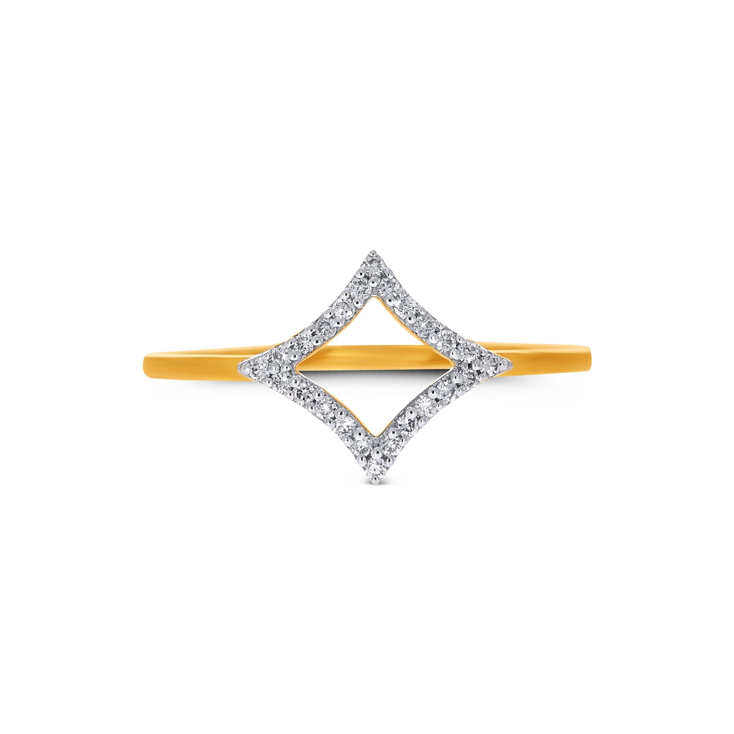 Rhombus Sculpt Diamond Ring alternate view 1
