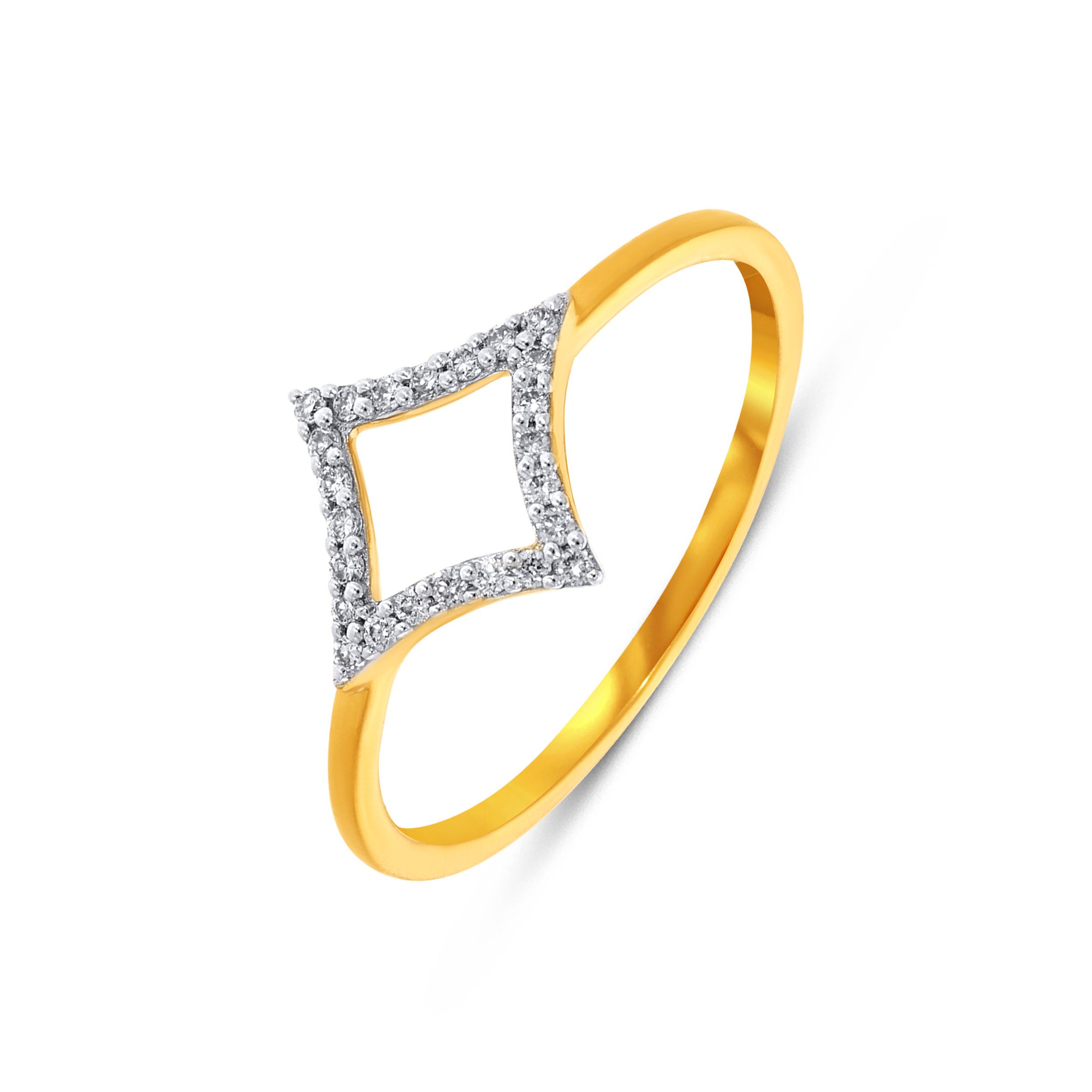 Rhombus Sculpt Diamond Ring