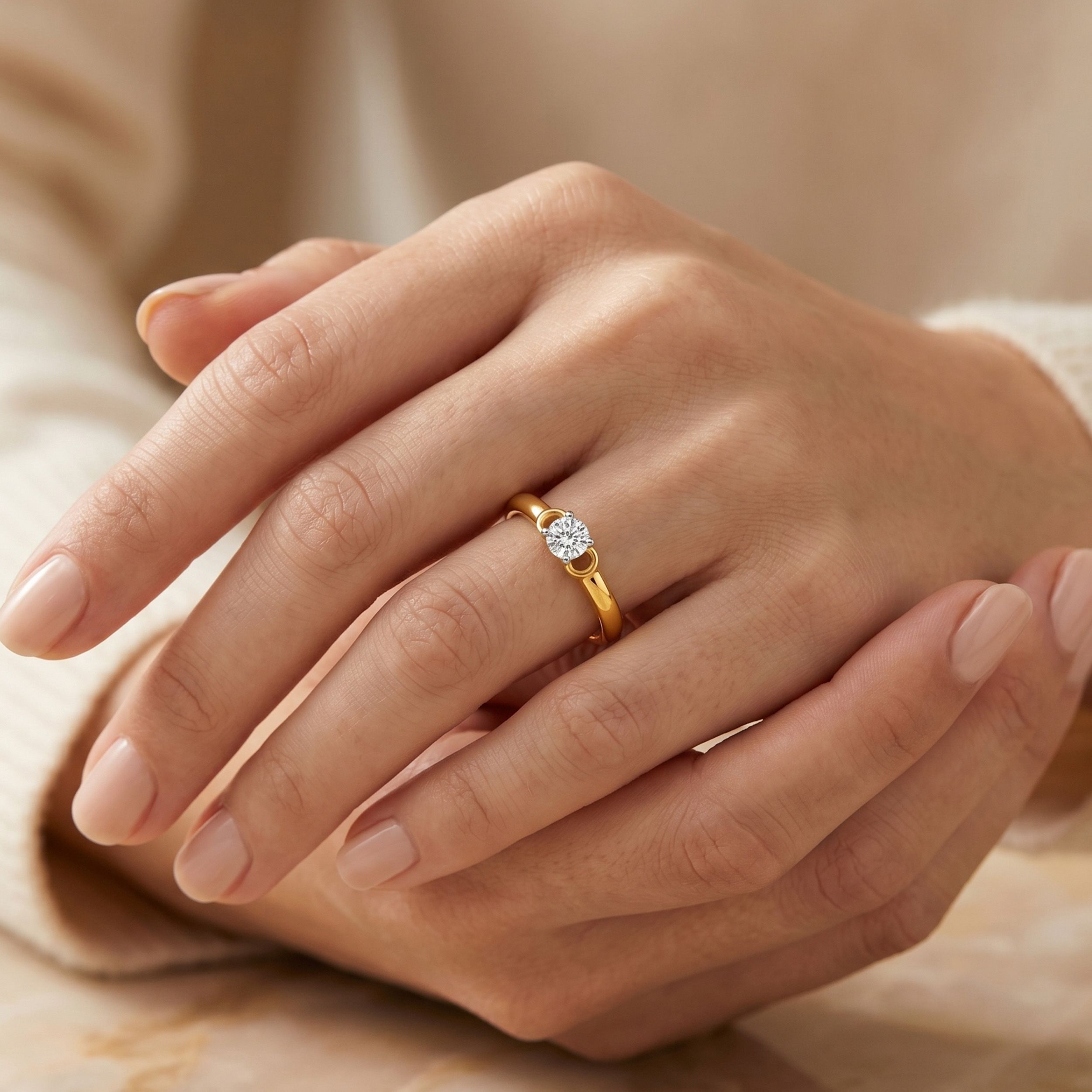 Everloop Solitaire Diamond Ring alternate view 3