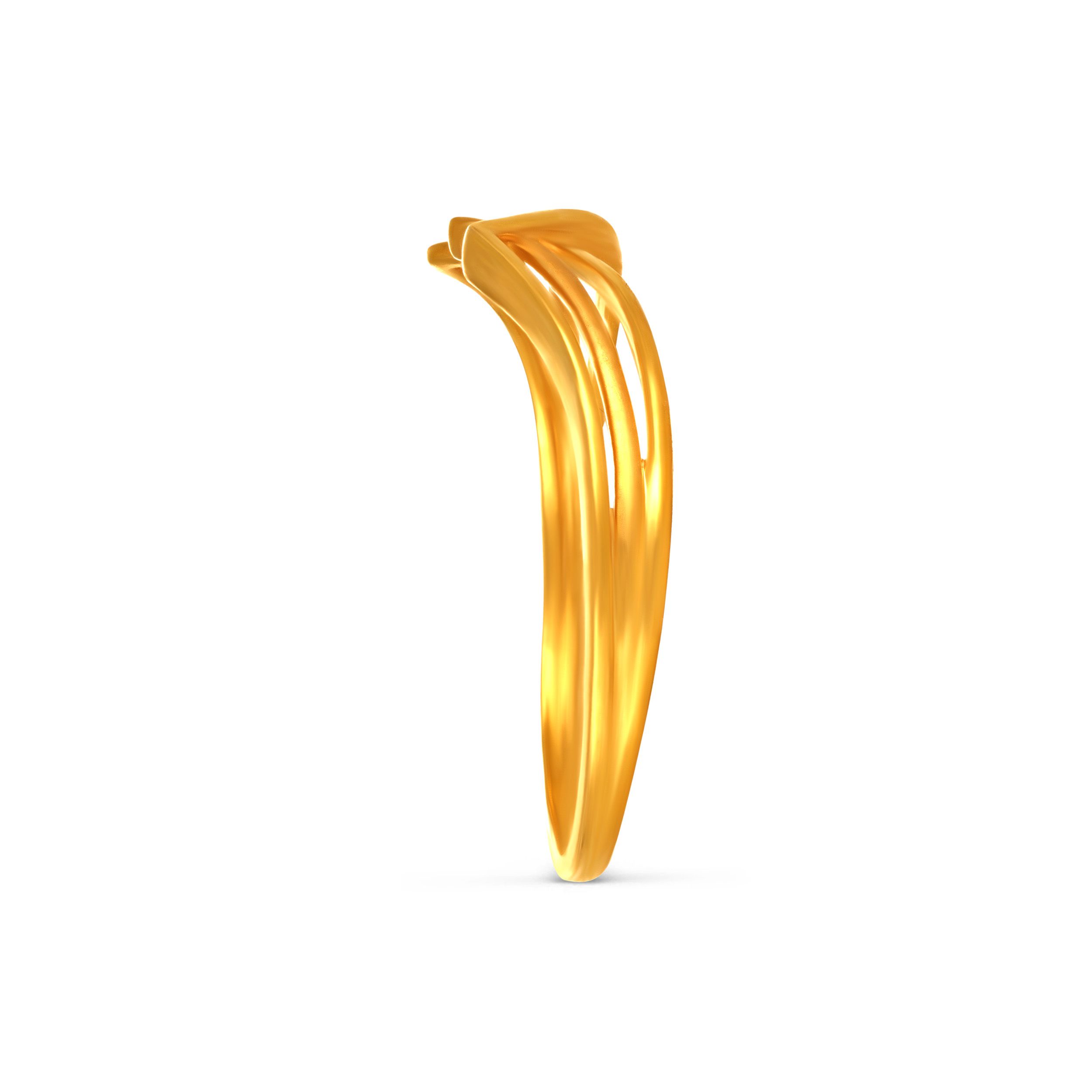 Lines & Layers Gold Ring alternate view 2