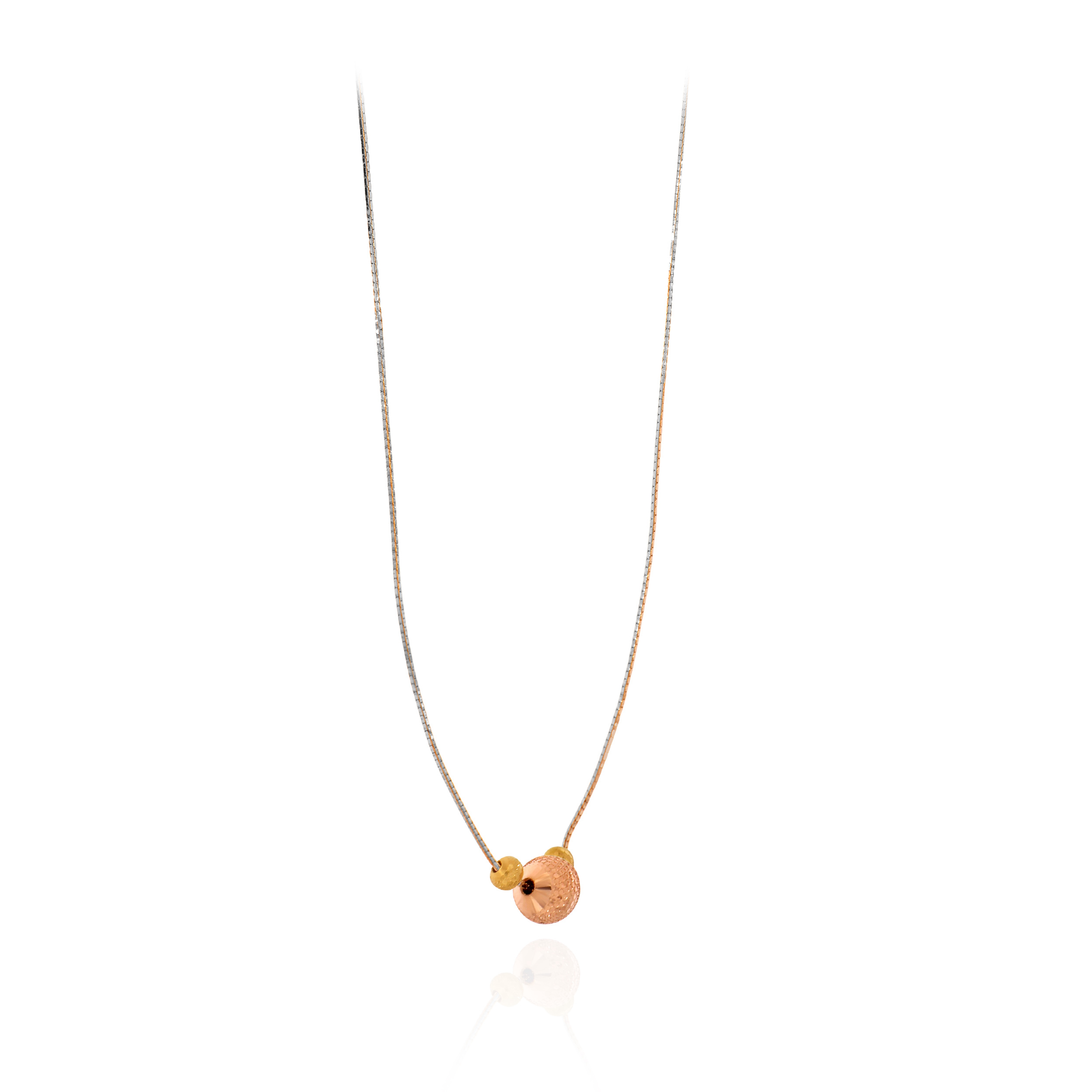 Glint Core Rhodium-Gold Chain - Senco Gold and Diamonds