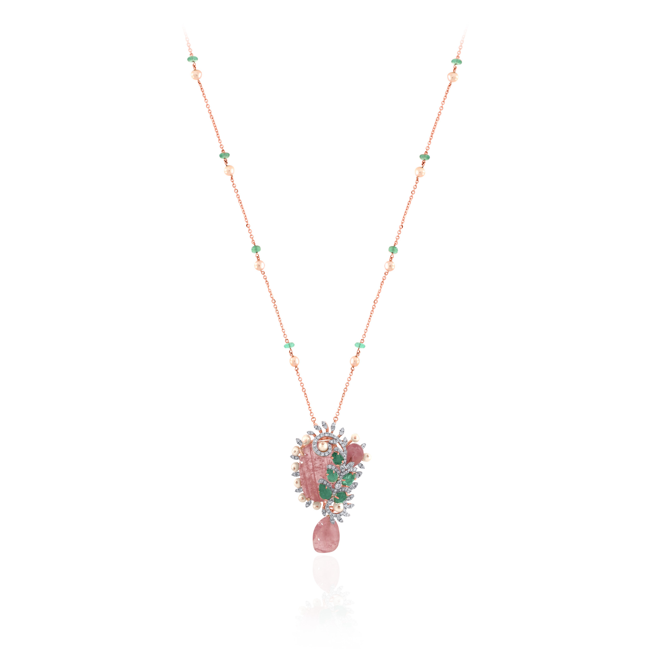 Dewdrop Diamond Chain Pendant - Senco Gold and Diamonds
