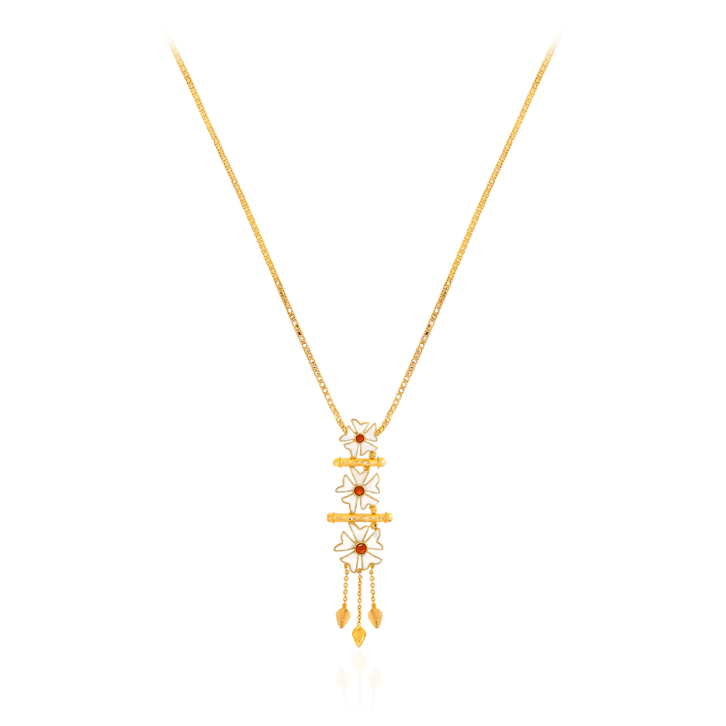 22K Yellow Gold Chain Pendant-GPN-D000783648 - Senco Gold and Diamonds