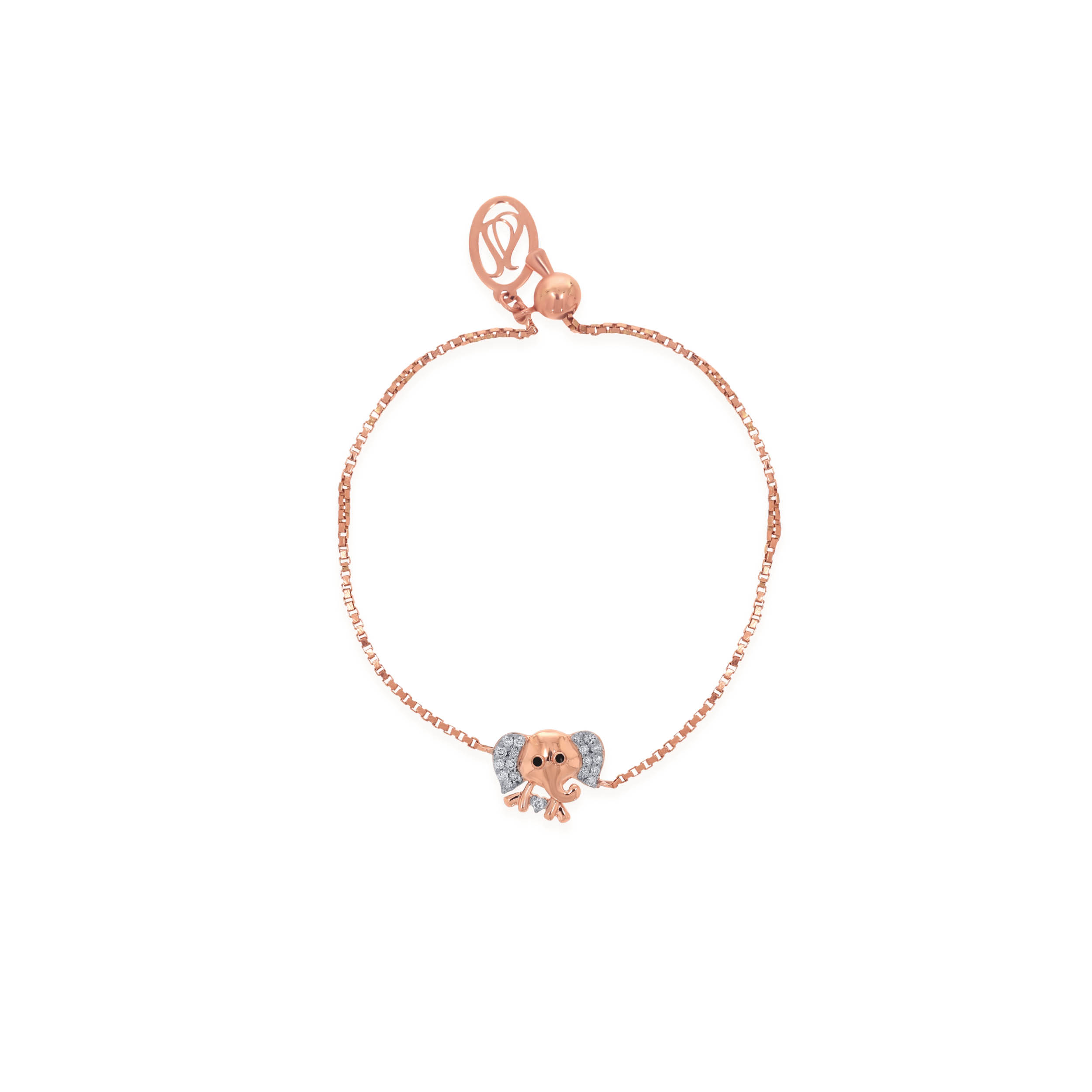 Tusky Safari Kids Diamond Bracelet - Senco Gold and Diamonds