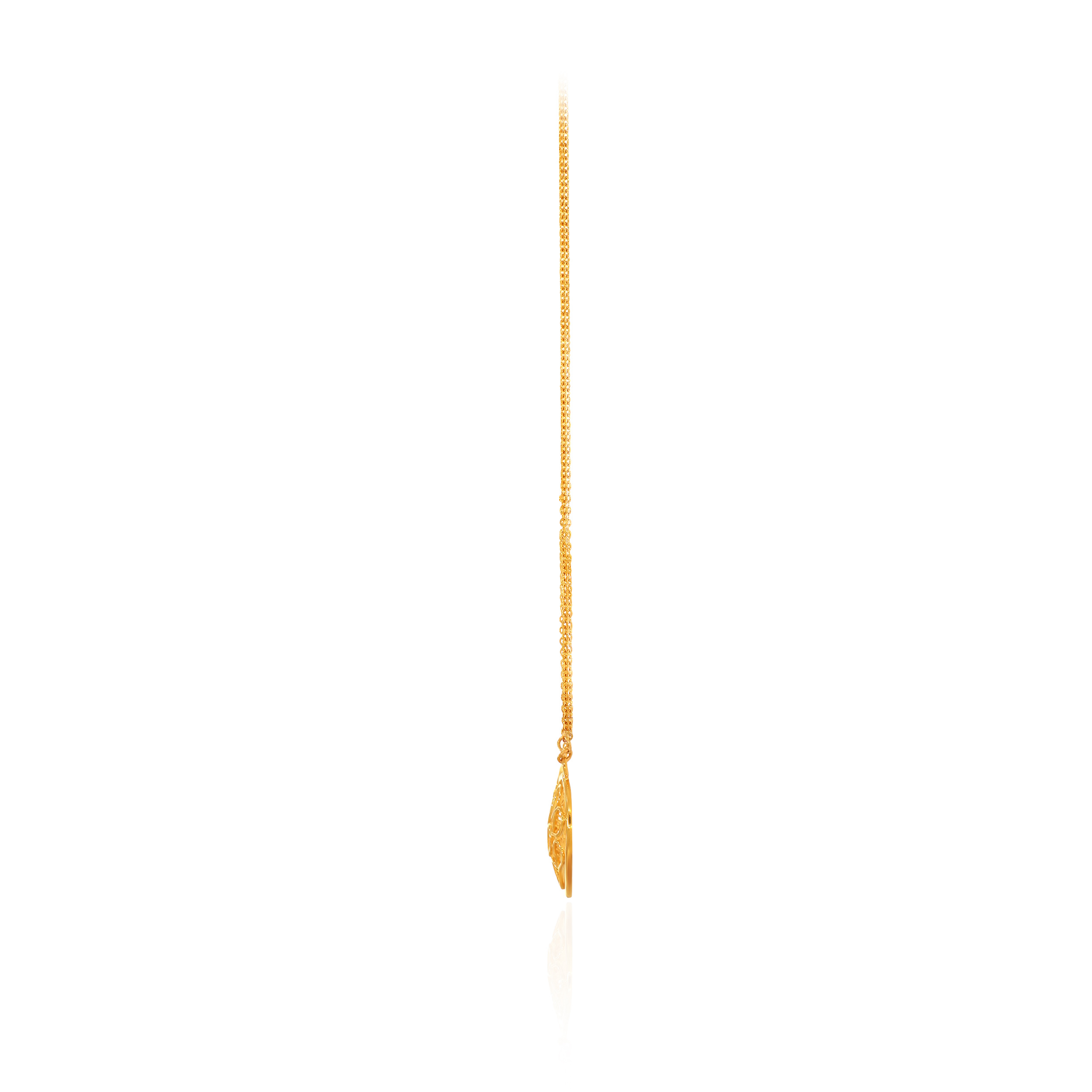 22K Yellow Gold Chain Pendant-GPN-D000772079 - Senco Gold and Diamonds