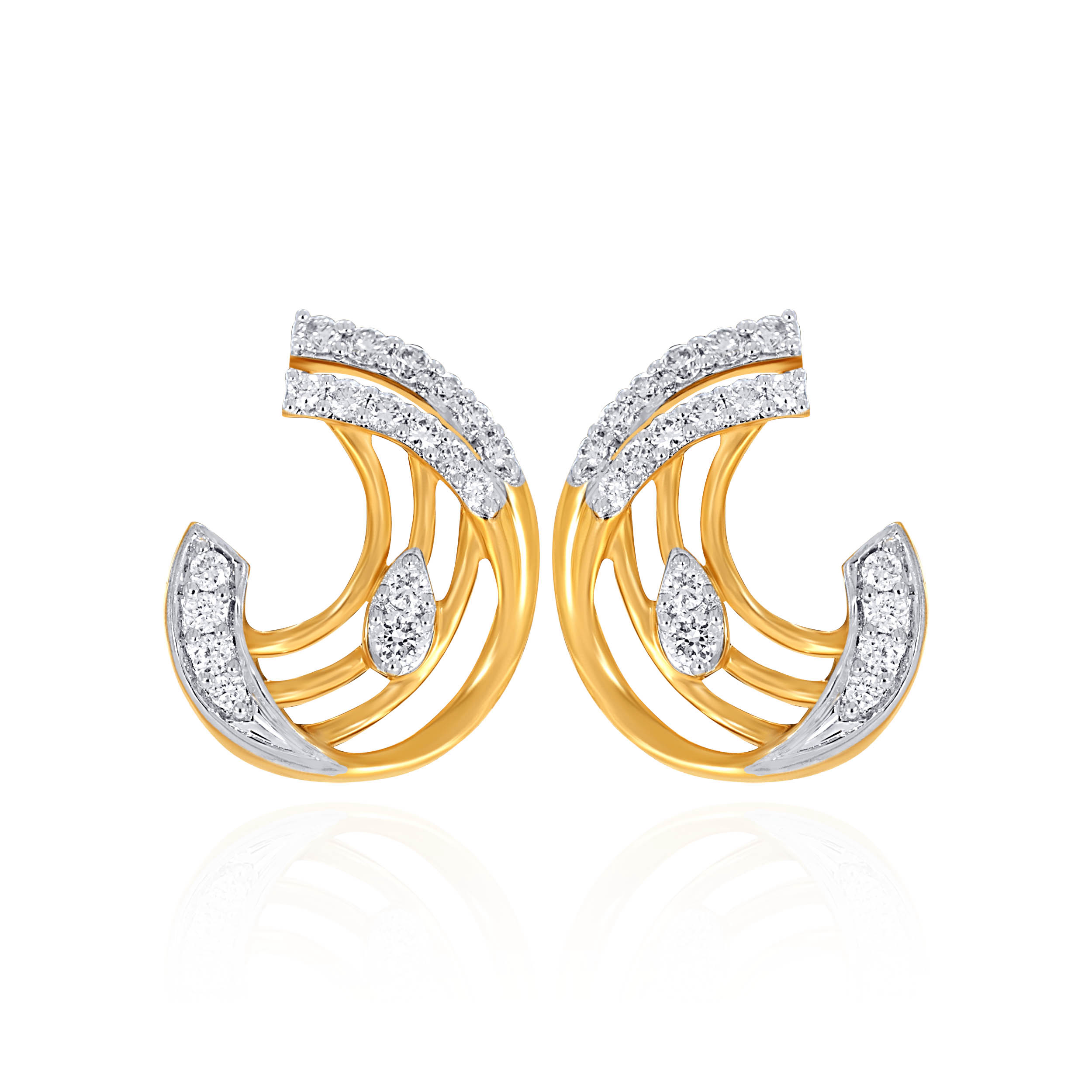 Moonlit Shine Diamond Studs - Senco Gold and Diamonds