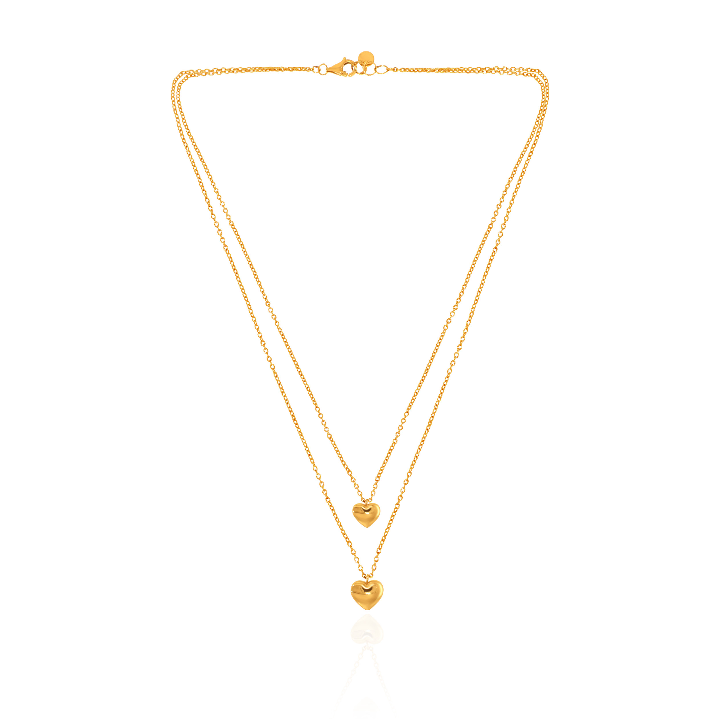 Minimalist Heart Charm Gold Necklace - Senco Gold and Diamonds
