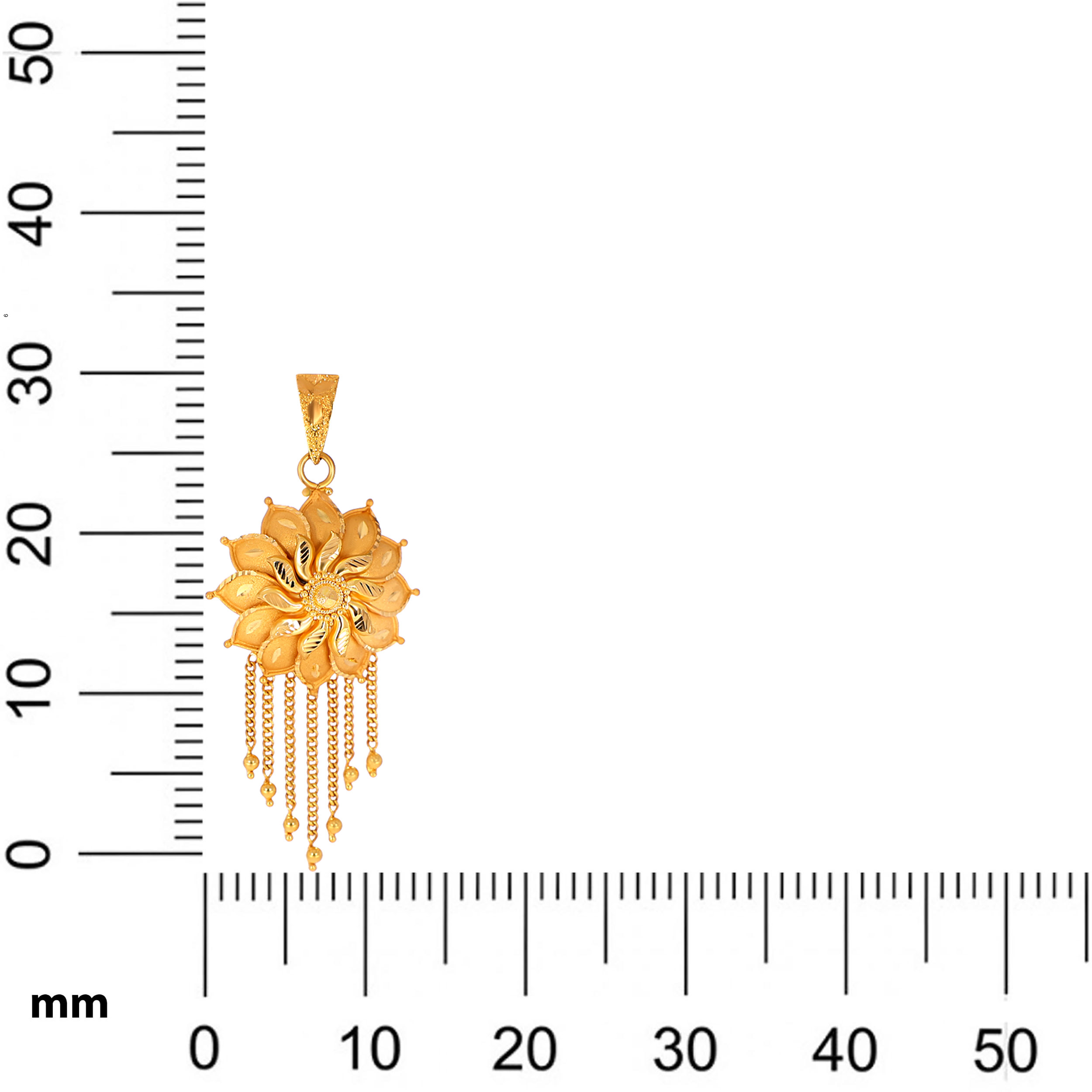 Floral Fusion Gold Pendant - Senco Gold and Diamonds