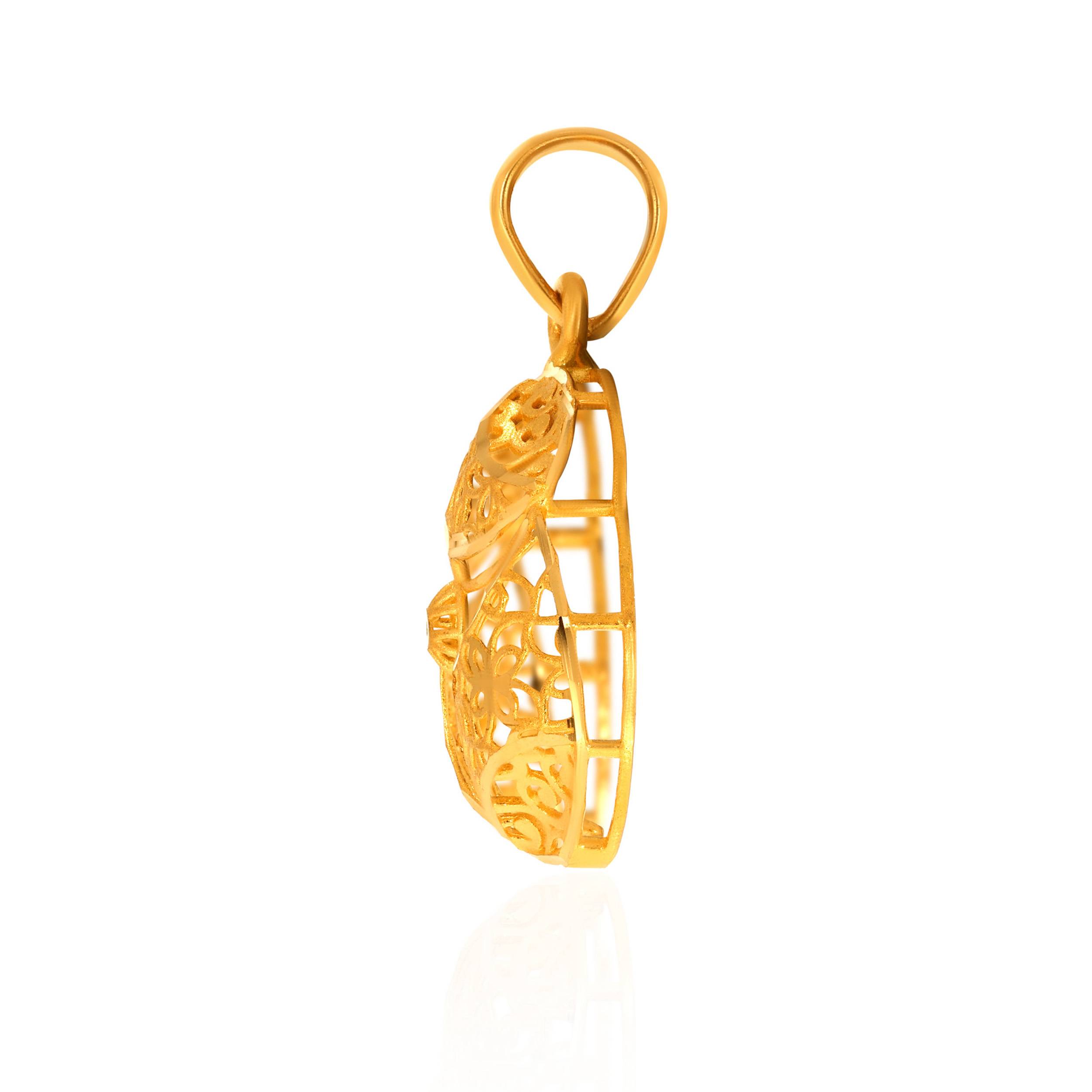 Windy Bloom Gold Pendant - Senco Gold and Diamonds