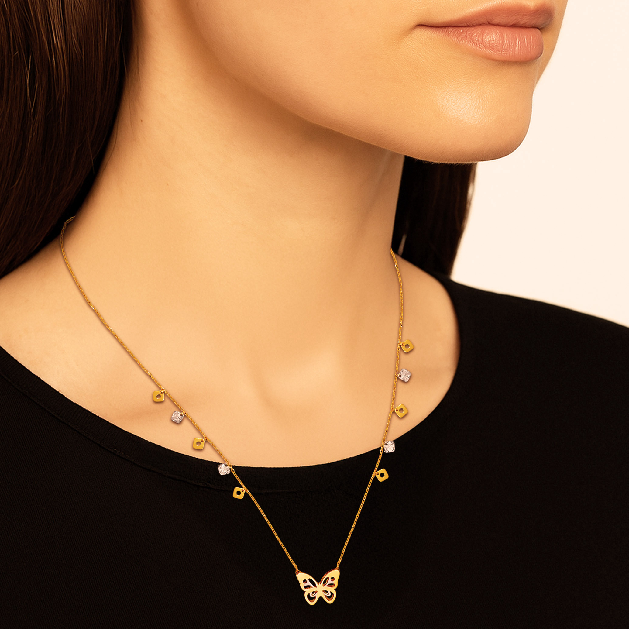 Twilight Wings Gold Chain - Senco Gold and Diamonds
