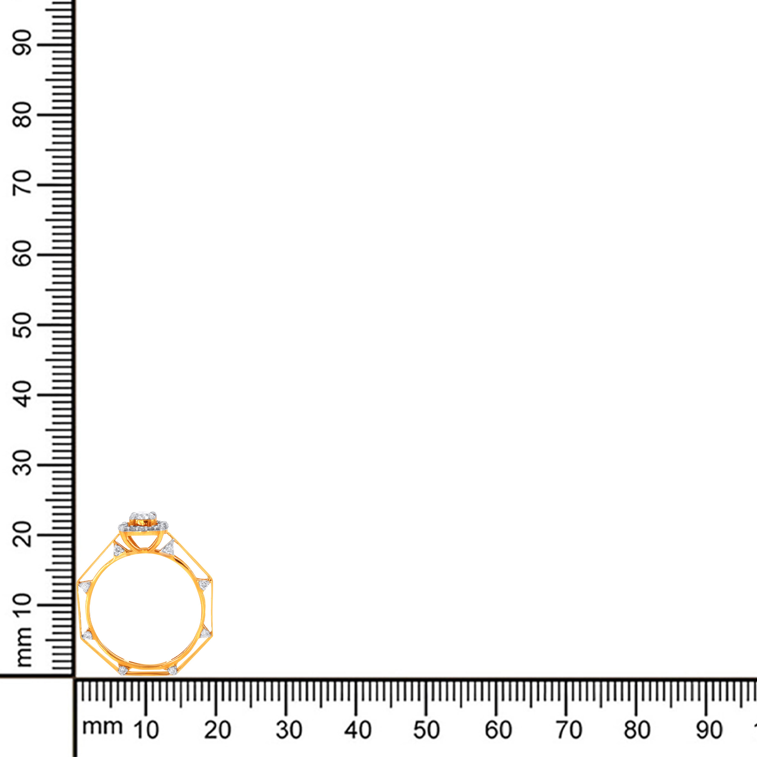 18K Yellow Gold Diamond Ring-DLR-D000634945 - Senco Gold and Diamonds