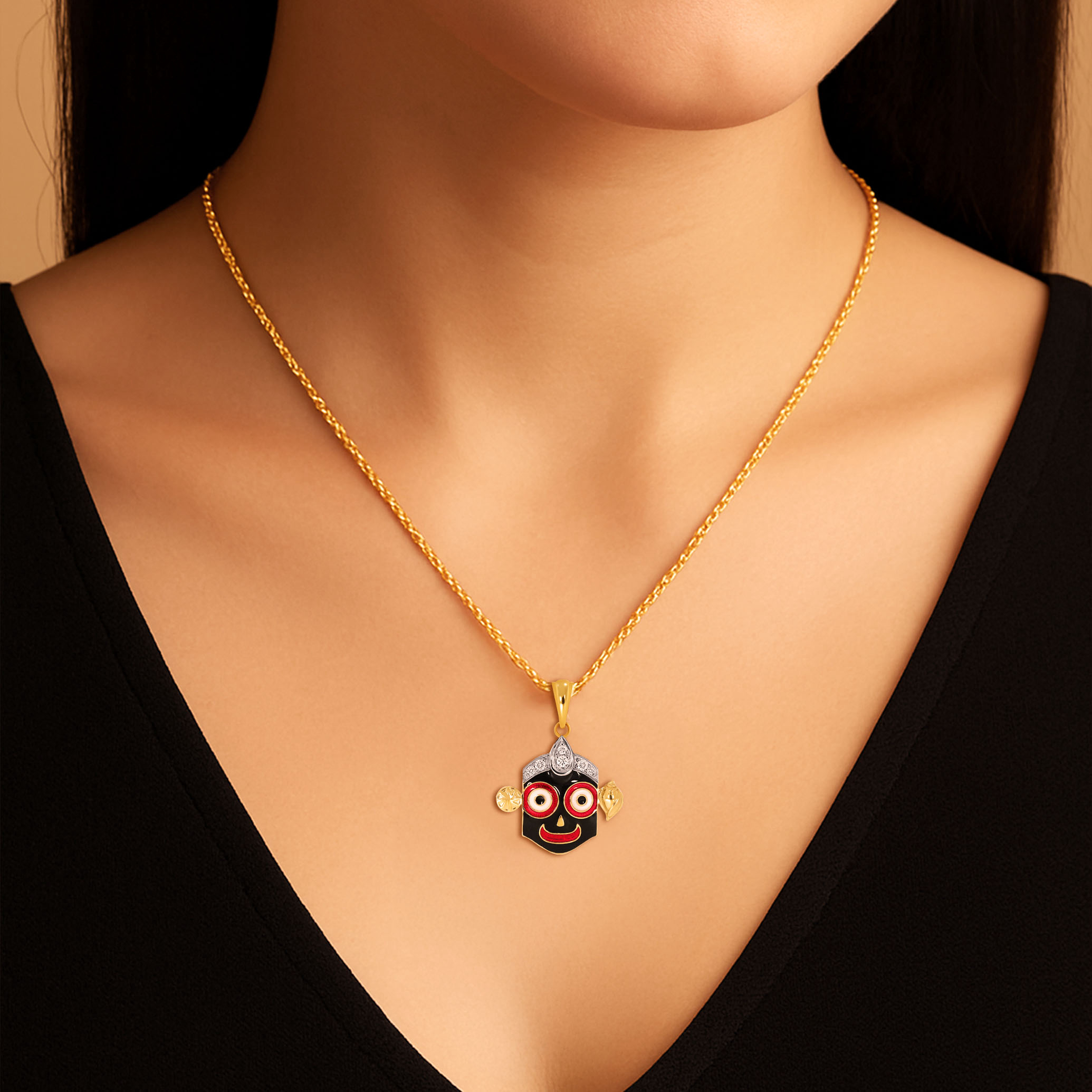 Blessed Icon God Diamond Pendant - Senco Gold and Diamonds