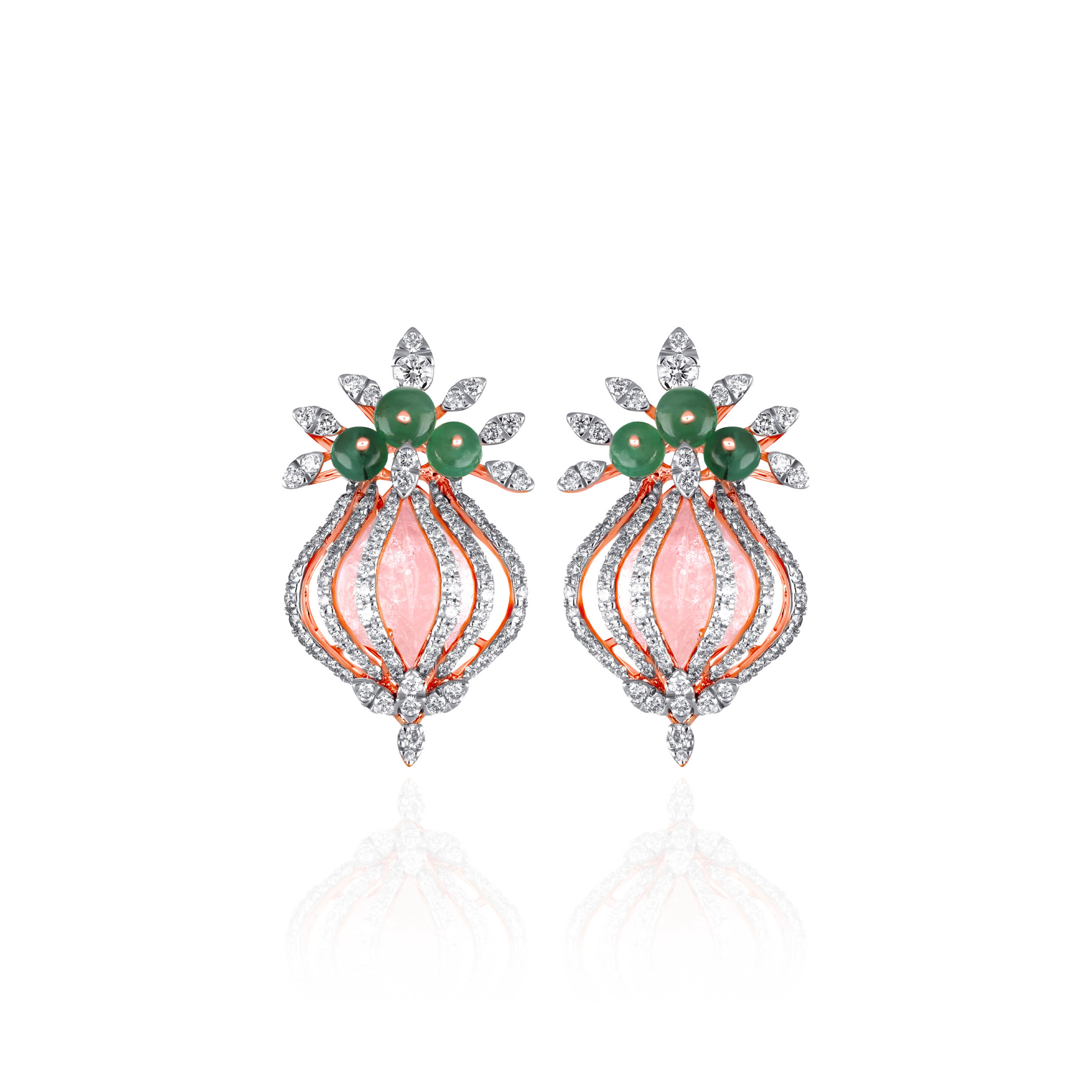 Evergreen Blossom Diamond Earrings - Senco Gold and Diamonds