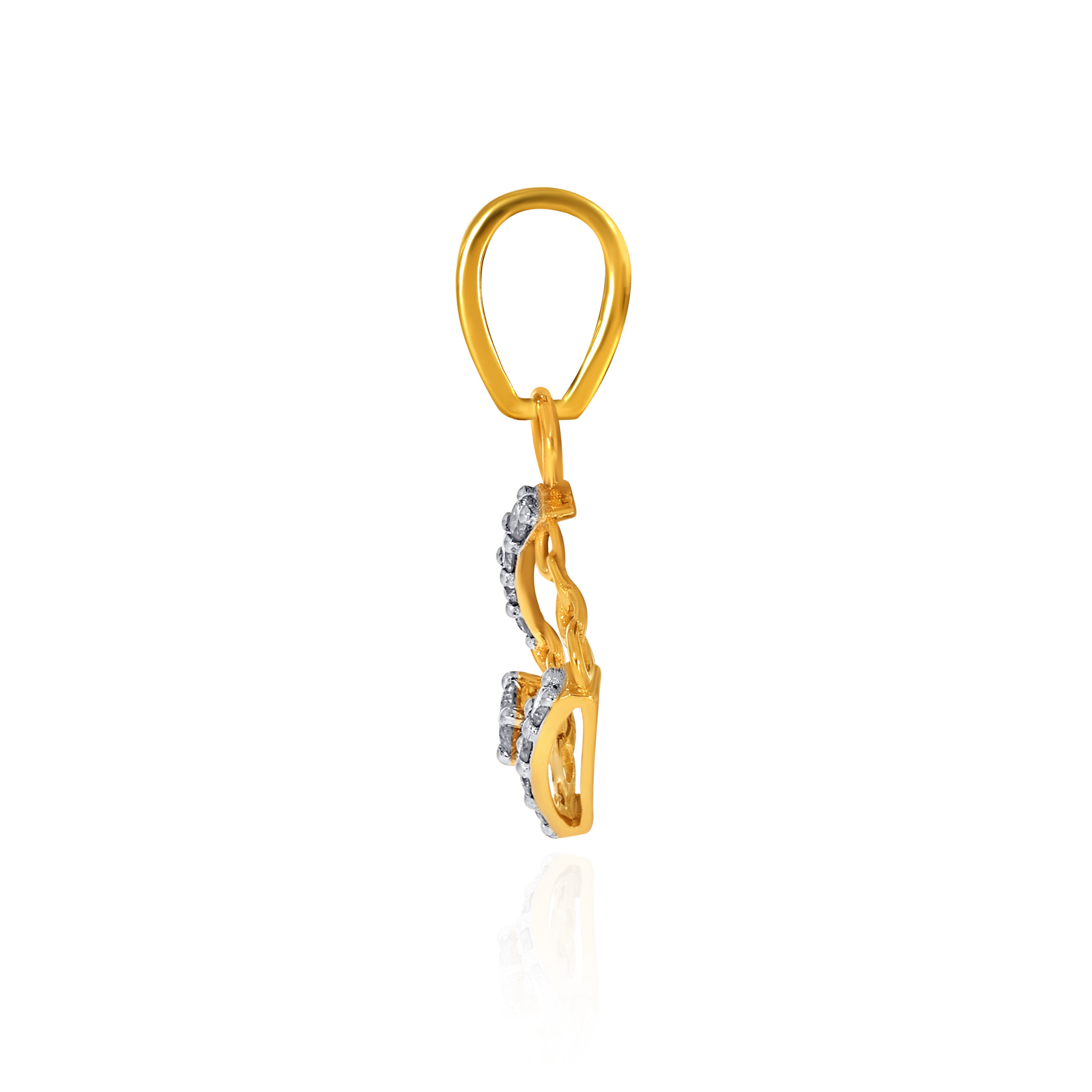 Modern Square Diamond Pendant - Senco Gold and Diamonds