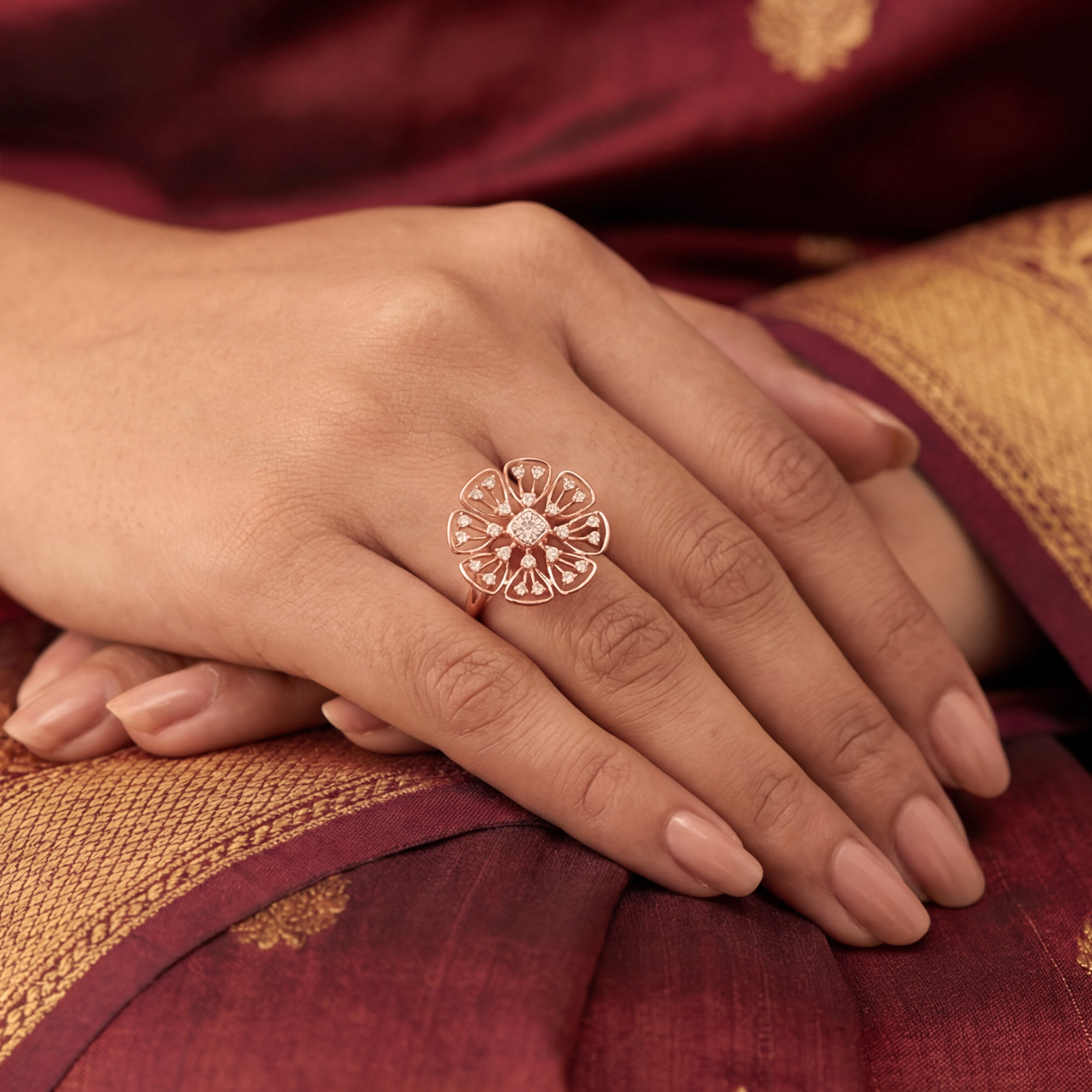 Mandala Aura Diamond Ring alternate view 2