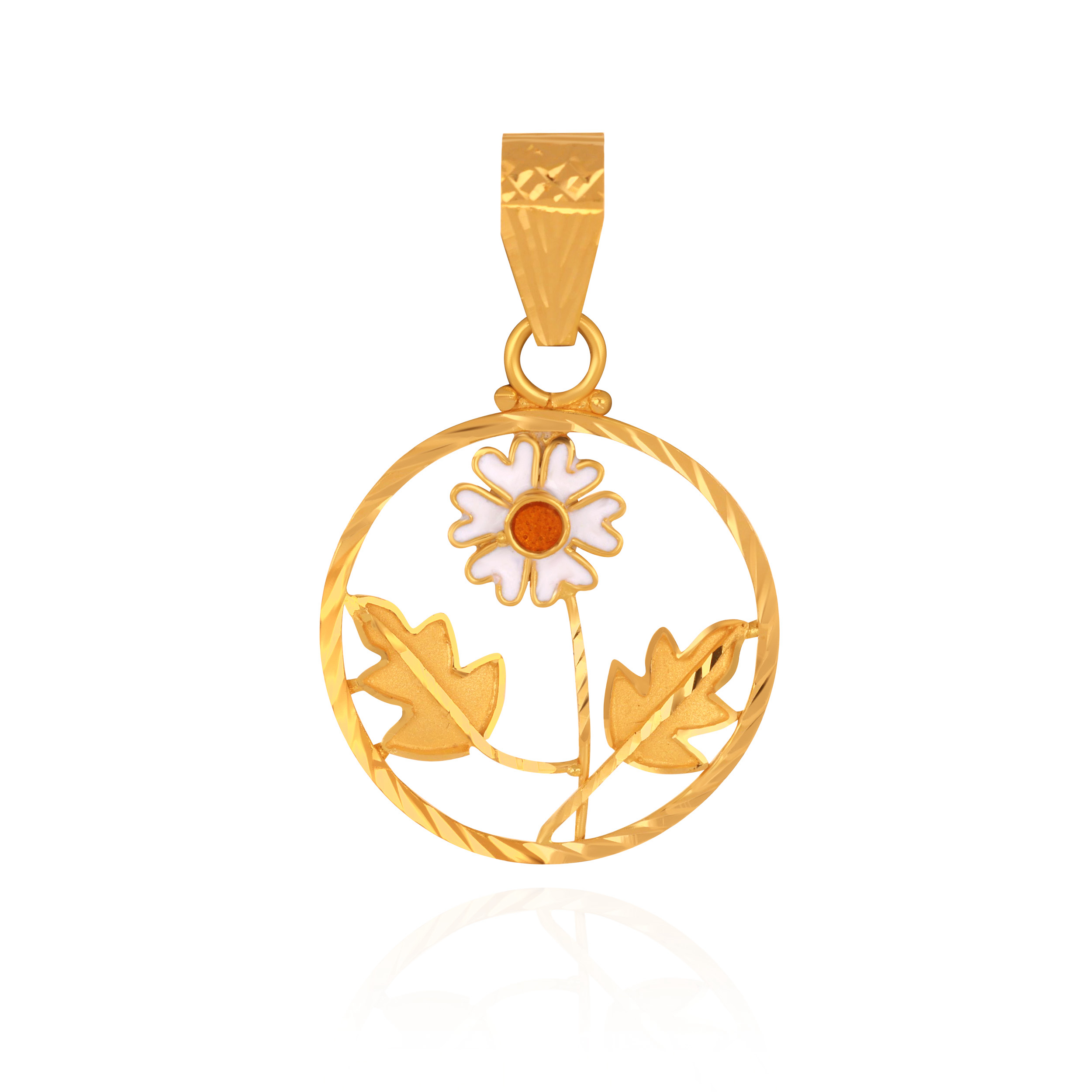 Autumn Bloom Gold Pendant - Senco Gold and Diamonds