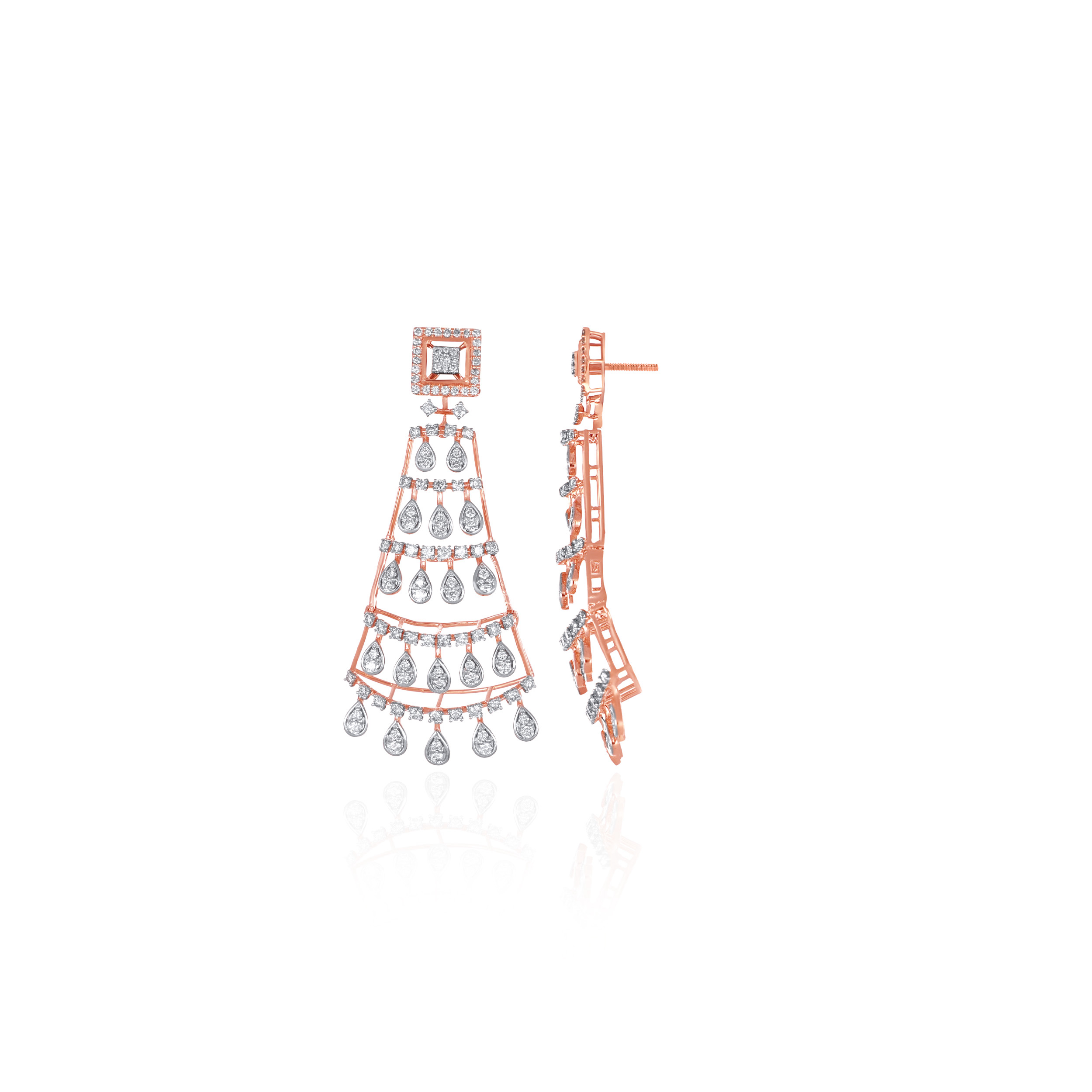 Celestial Drip Diamond Earrings - Senco Gold and Diamonds
