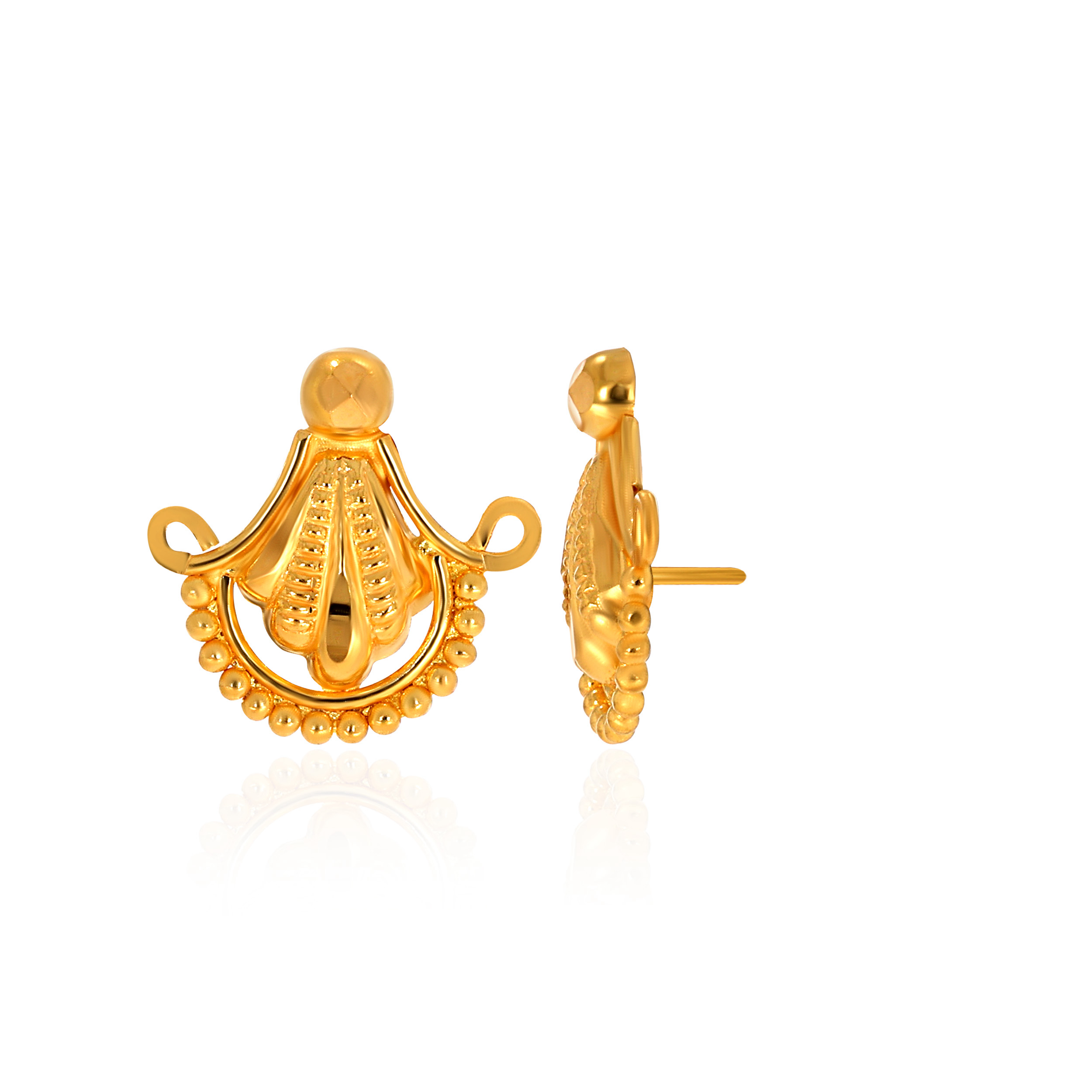 22K Yellow Gold Gold Studs Earrings-GP-D000577208 - Senco Gold and Diamonds