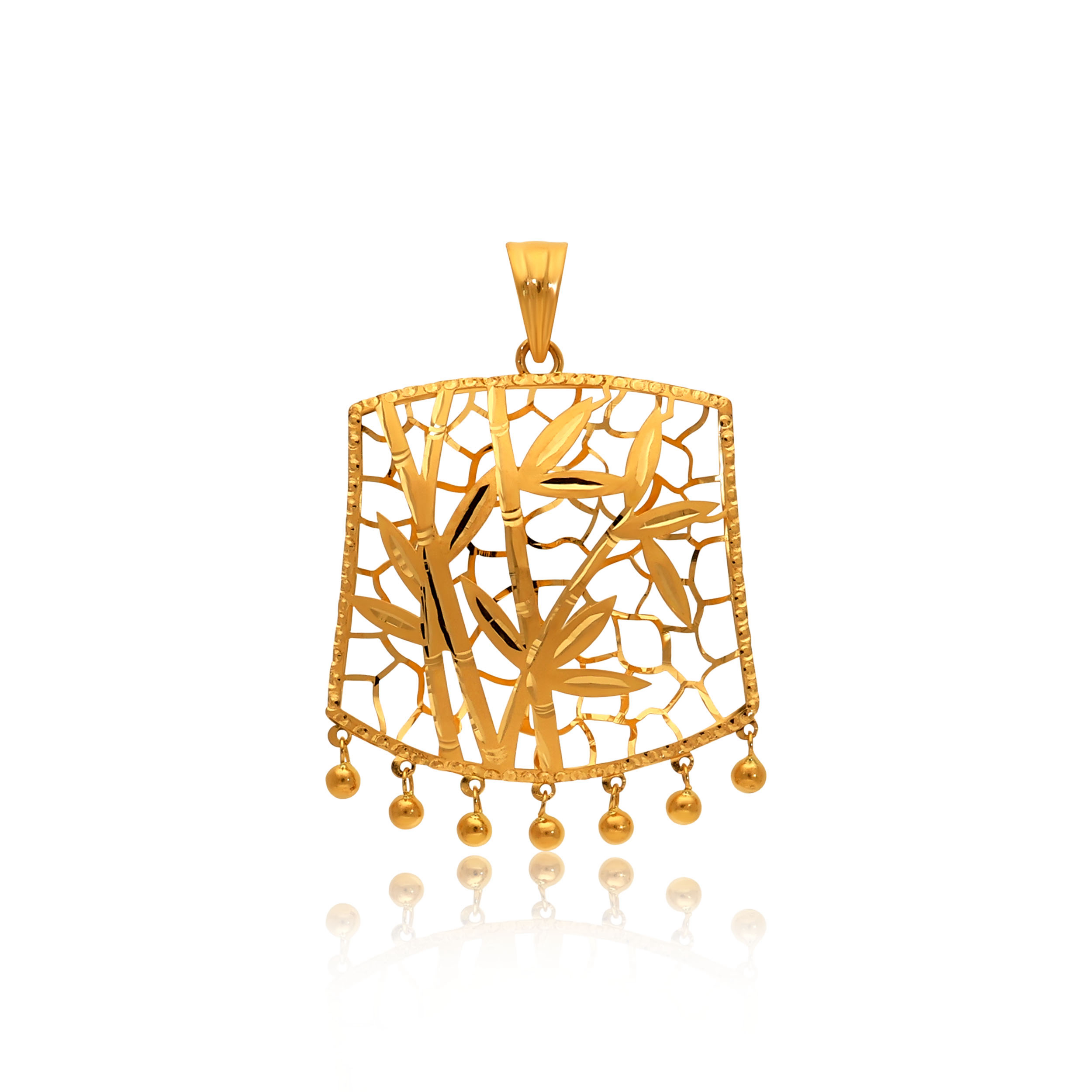 Rhythmic Charm Gold Pendant - Senco Gold and Diamonds