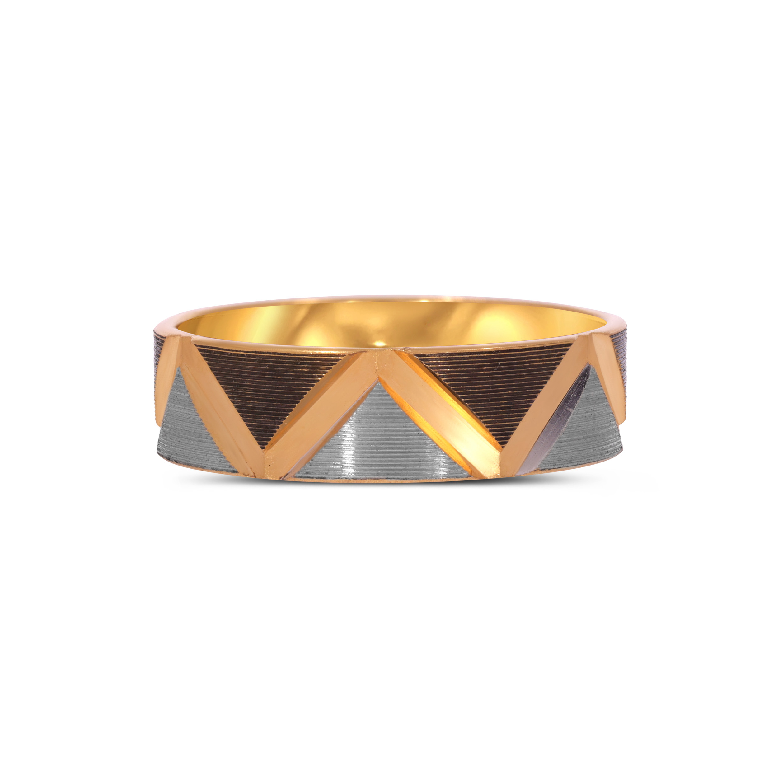 TriTone Precision Men's Gold Ring - Senco Gold and Diamonds