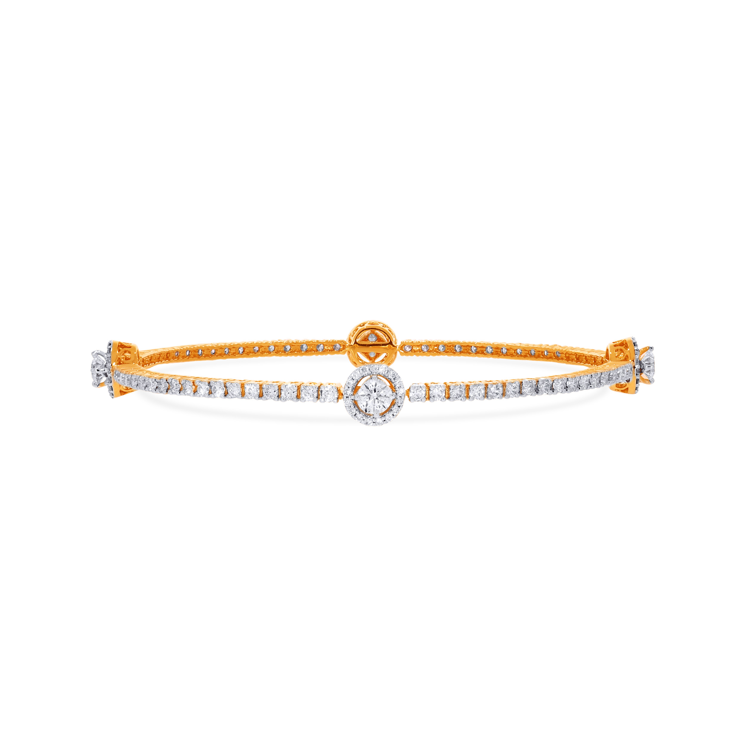 Infinity Spark Diamond Bangle  - Senco Gold and Diamonds