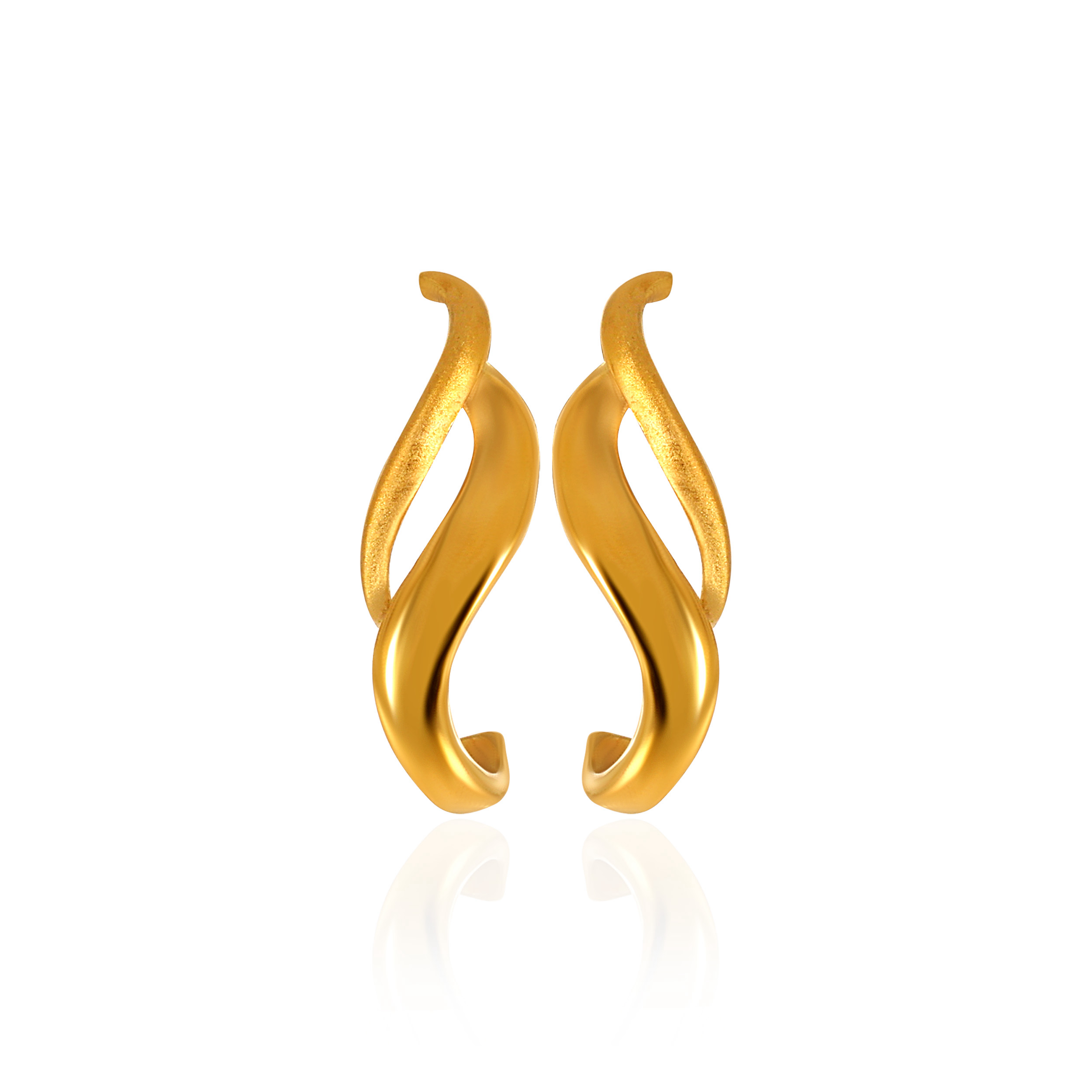 22K Yellow Gold Gold Studs Earrings-GP-SAD0004065 - Senco Gold and Diamonds