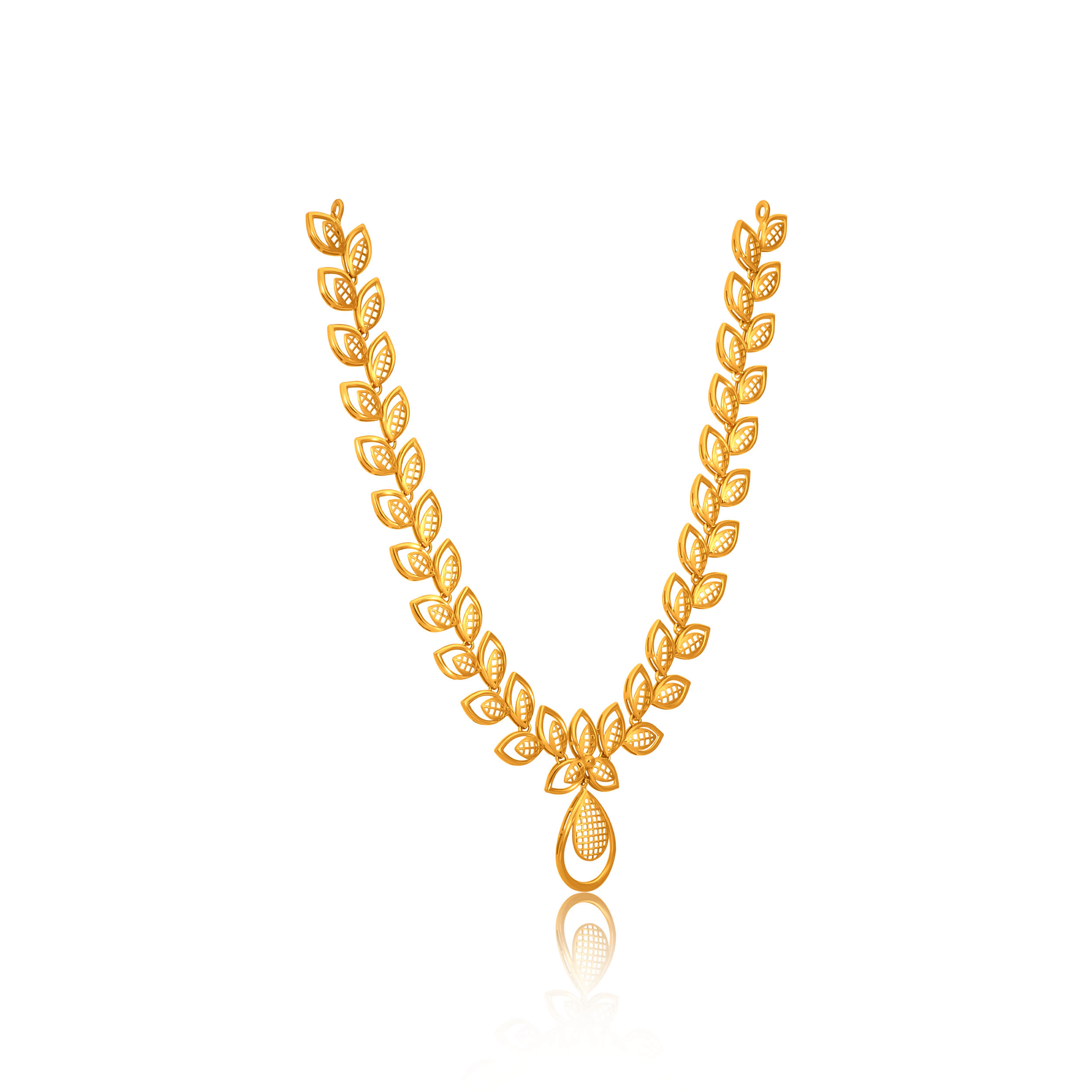 Delicate Golden Leaf Necklace - Senco Gold and Diamonds