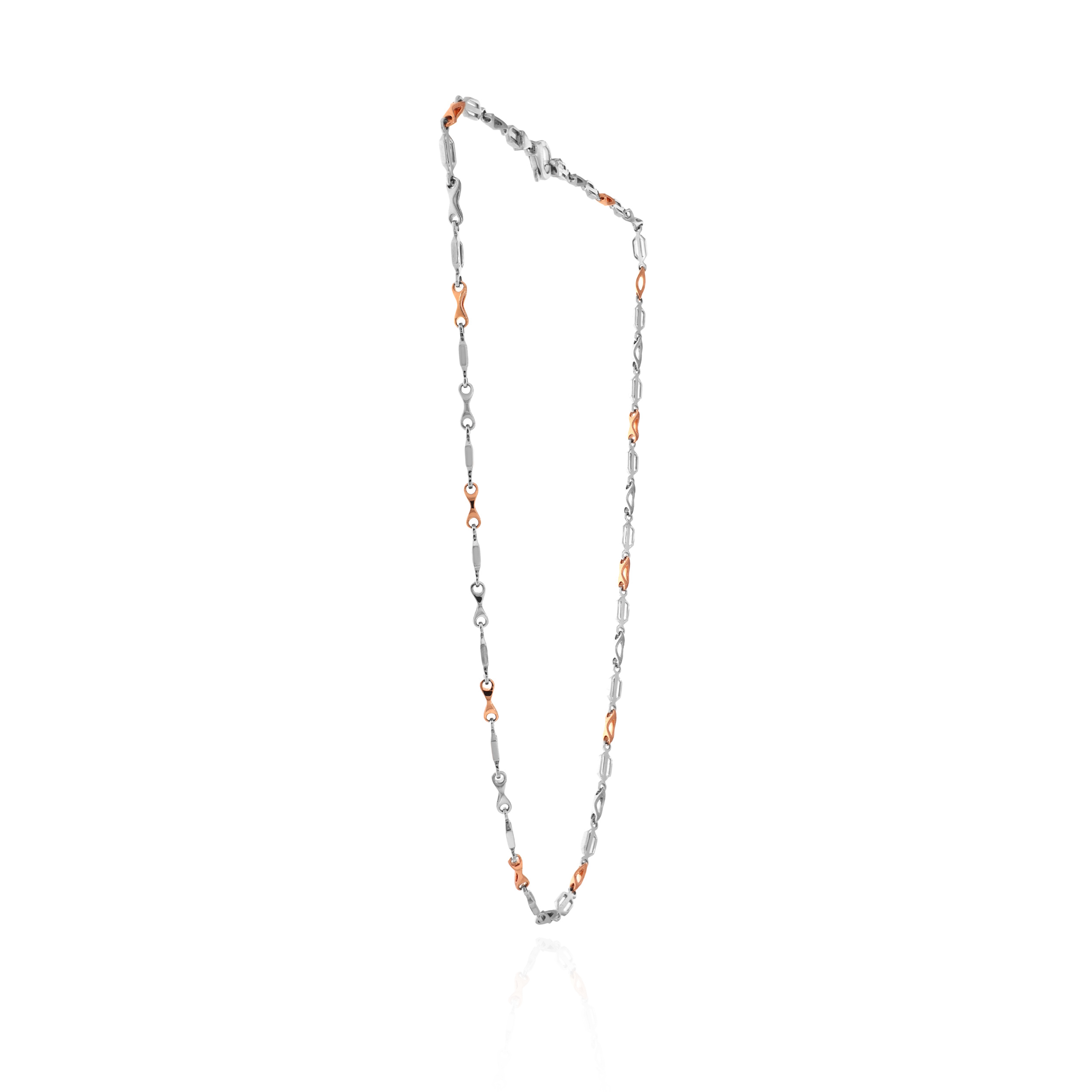 Shadow Flux Platinum Gold Chain - Senco Gold and Diamonds