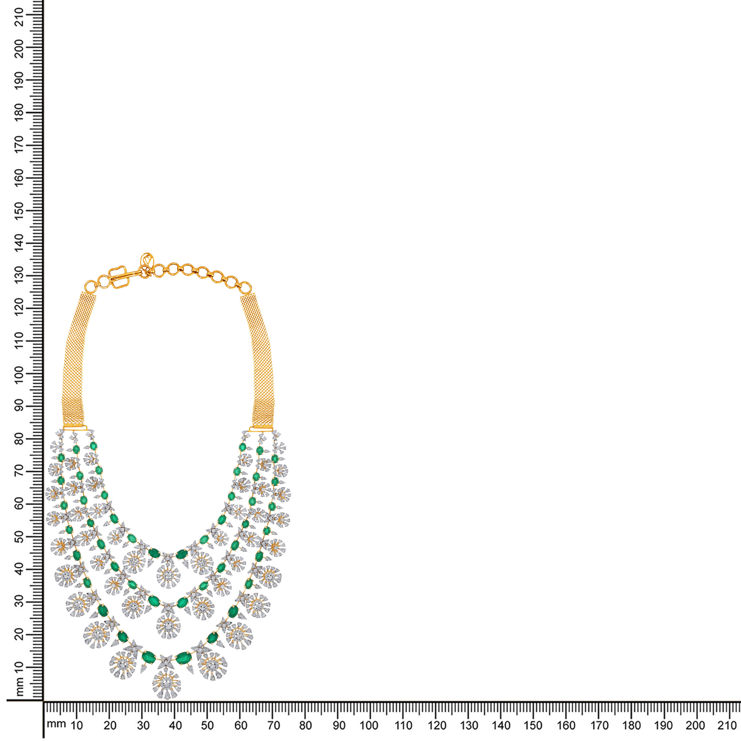 14K Yellow Gold Diamond Necklace-DGN-D000741172 - Senco Gold and Diamonds