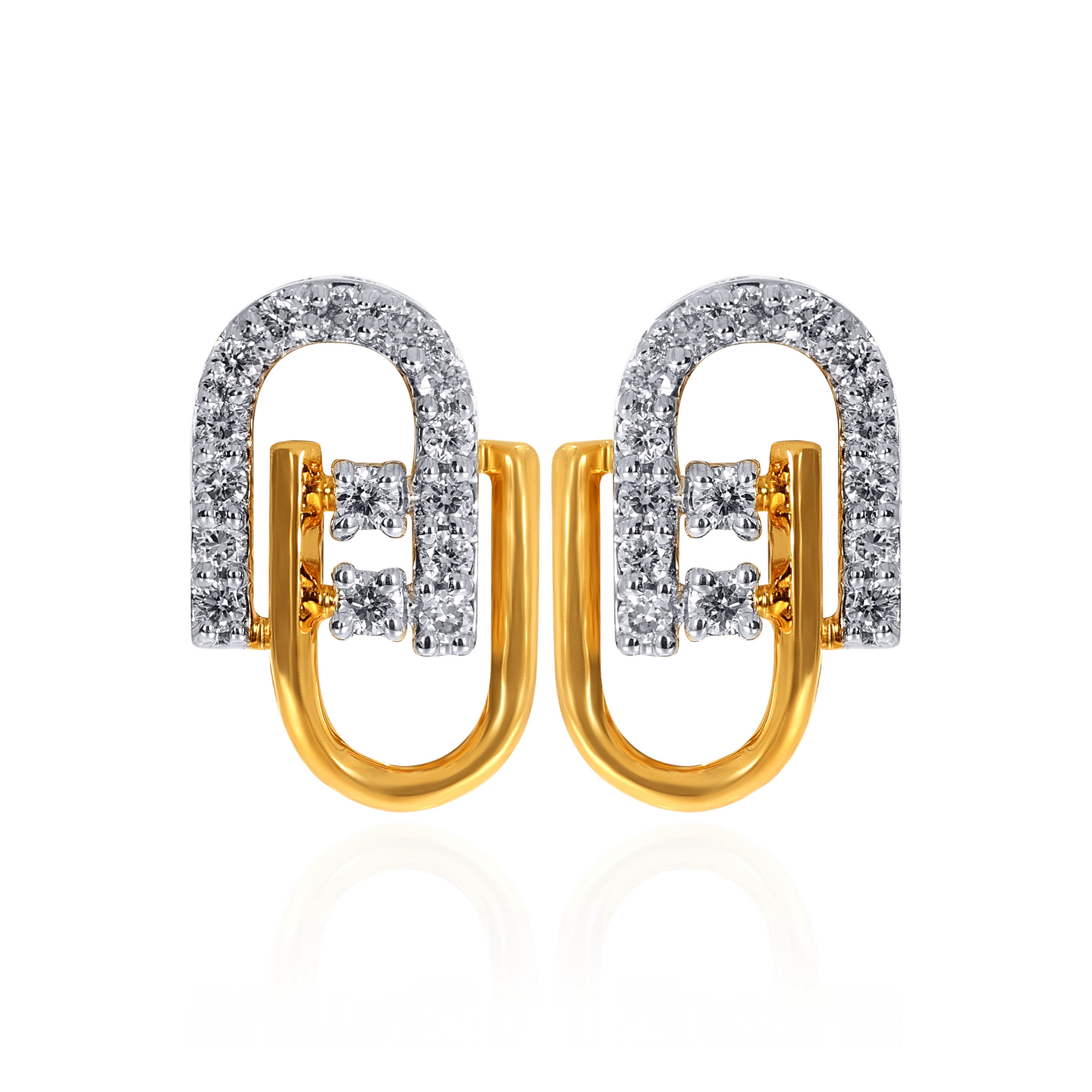 14K Yellow Gold Diamond Studs Earrings-DT-D000748774 - Senco Gold and Diamonds
