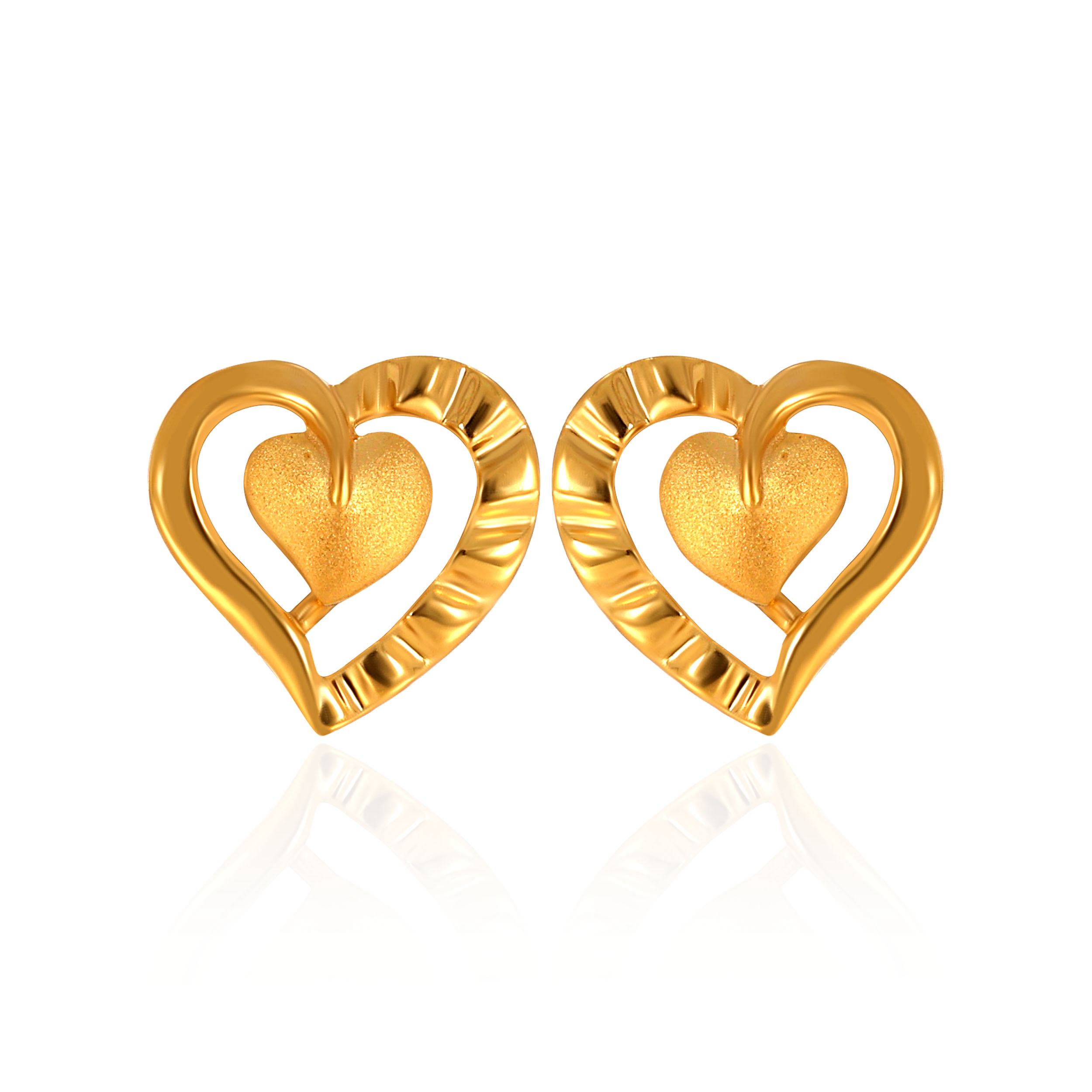 22K Yellow Gold Gold Studs Earrings-GP-D000696268 - Senco Gold and Diamonds