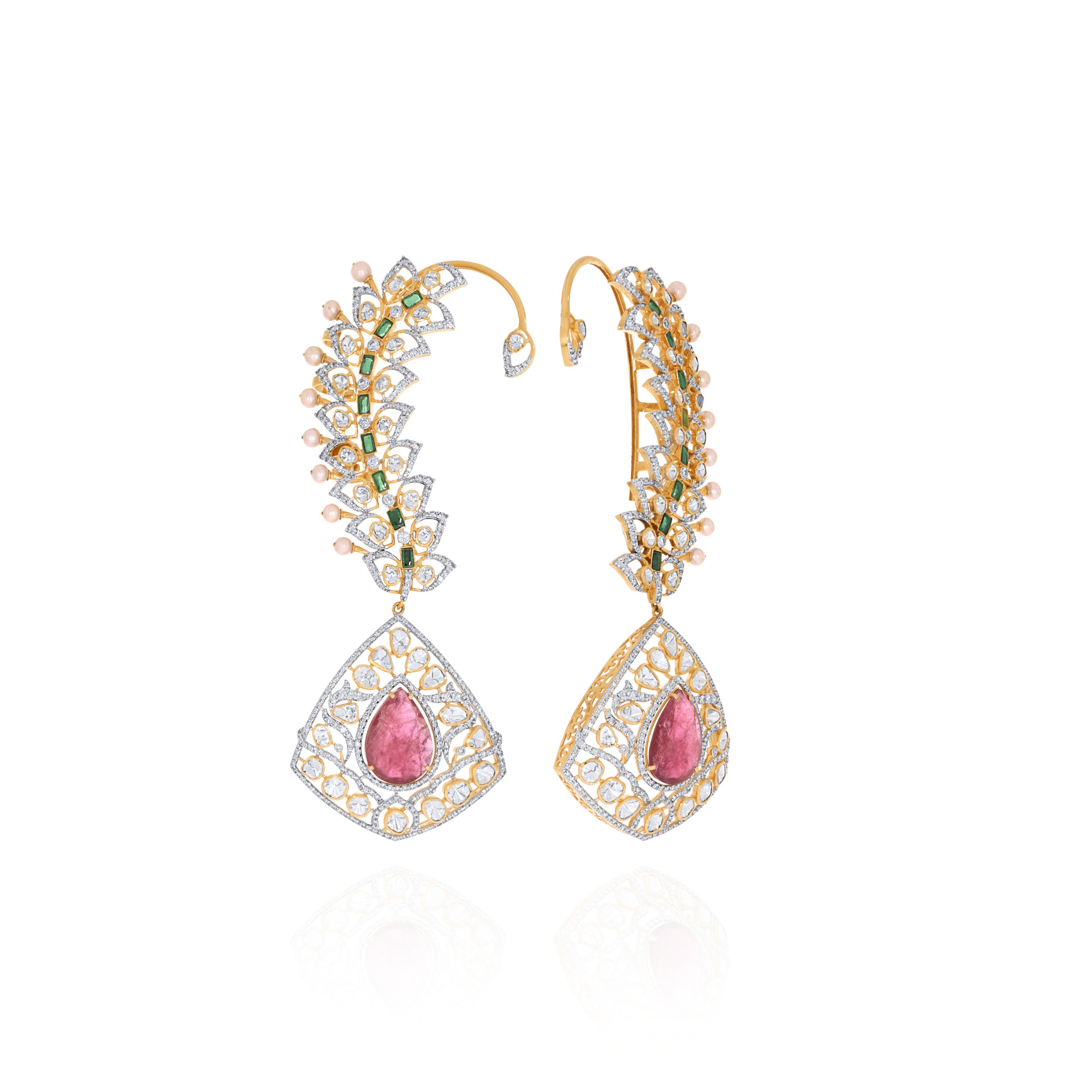 Vivid Spark Chandelier Diamond Earrings - Senco Gold and Diamonds