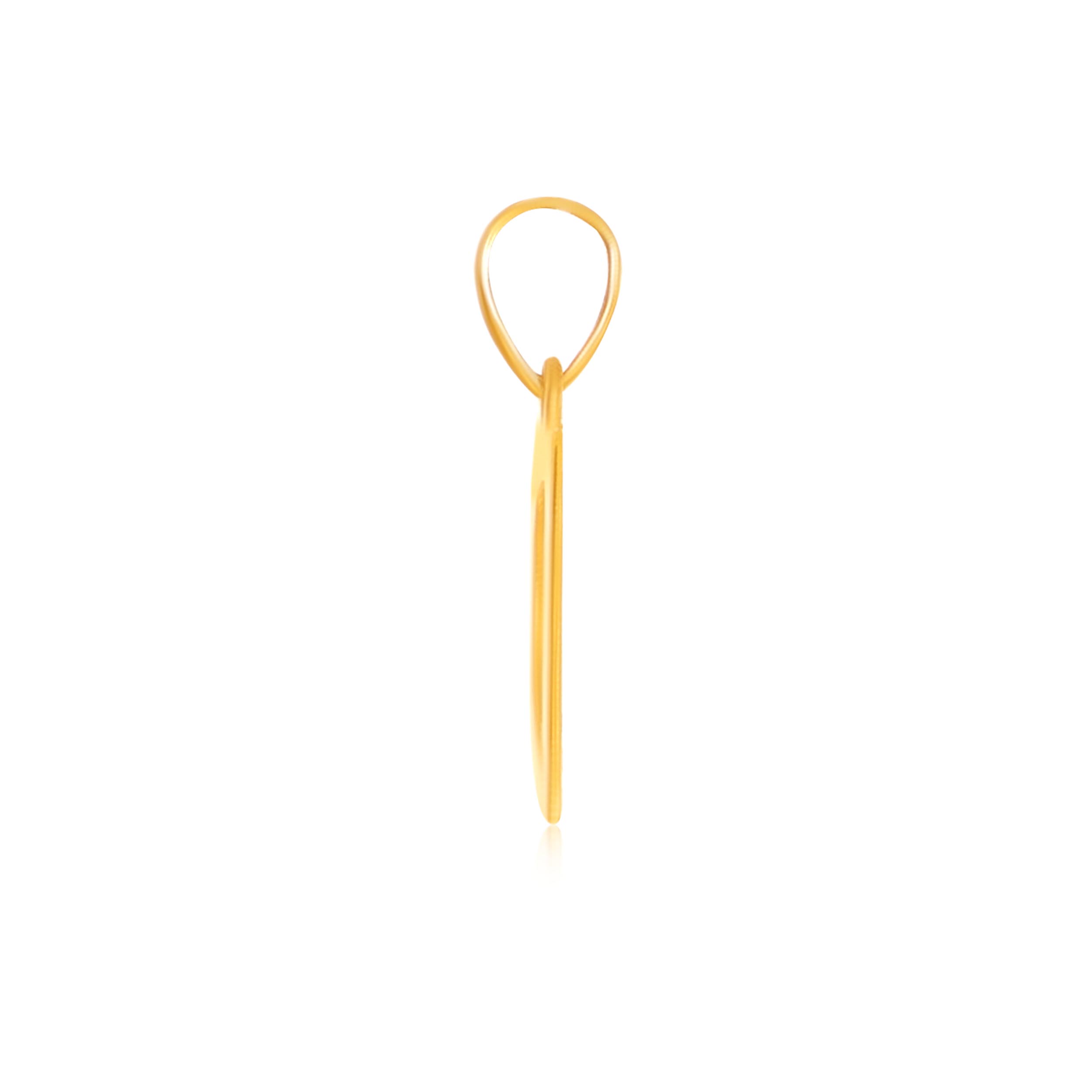 Dazzling D Alphabet Gold Pendant - Senco Gold and Diamonds