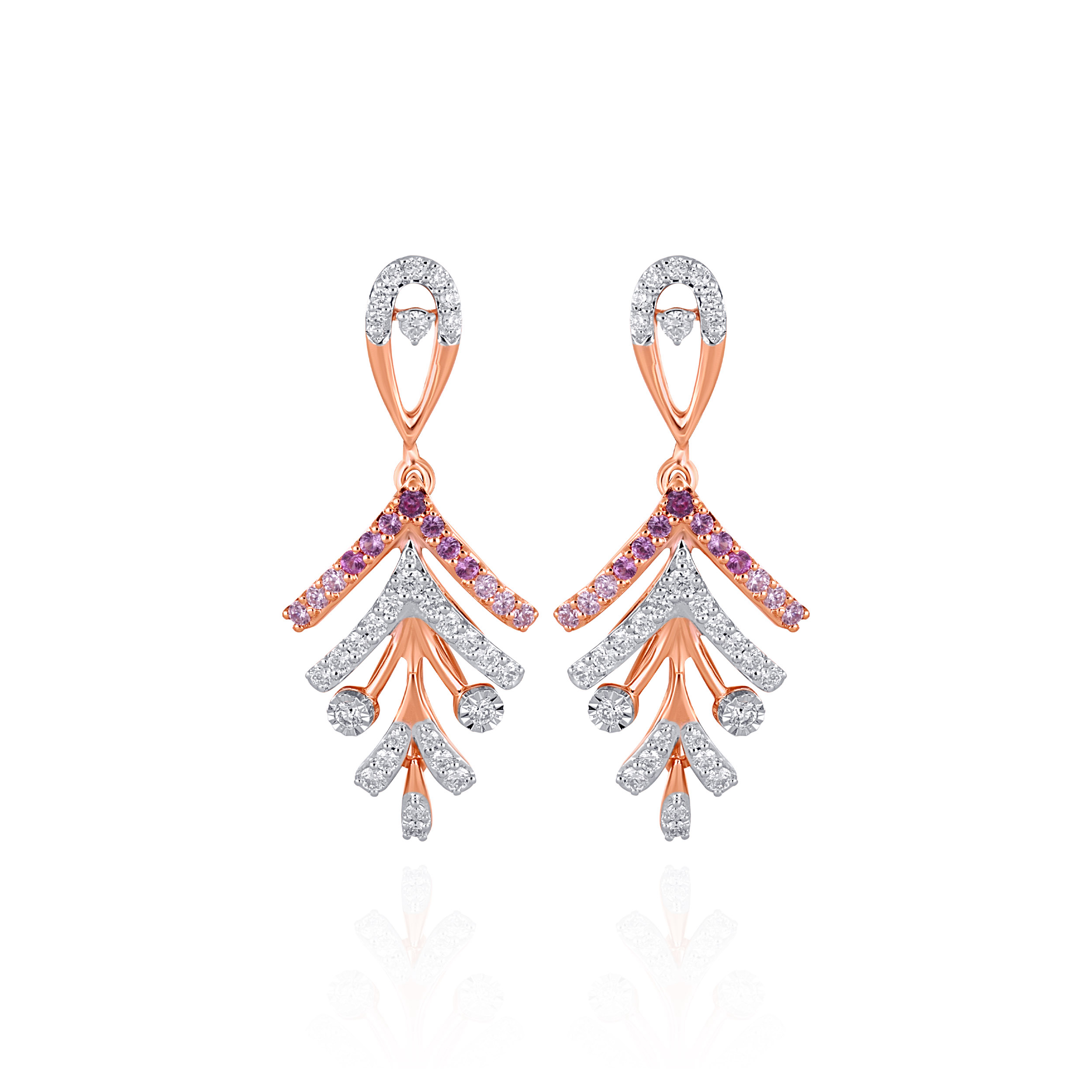 Alluring Stardust Diamond Earrings - Senco Gold and Diamonds
