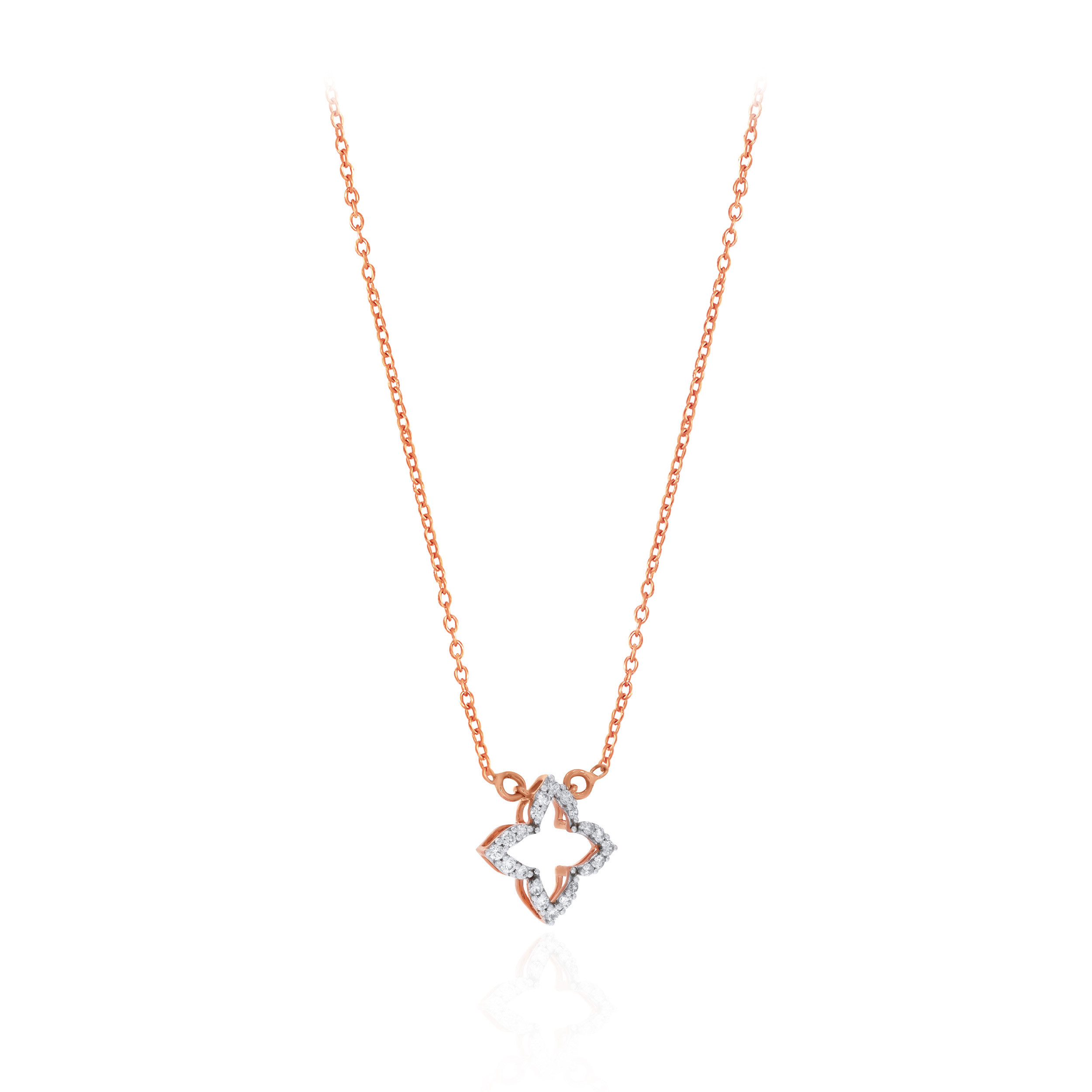 Ember Bloom Diamond Chain Pendant - Senco Gold and Diamonds