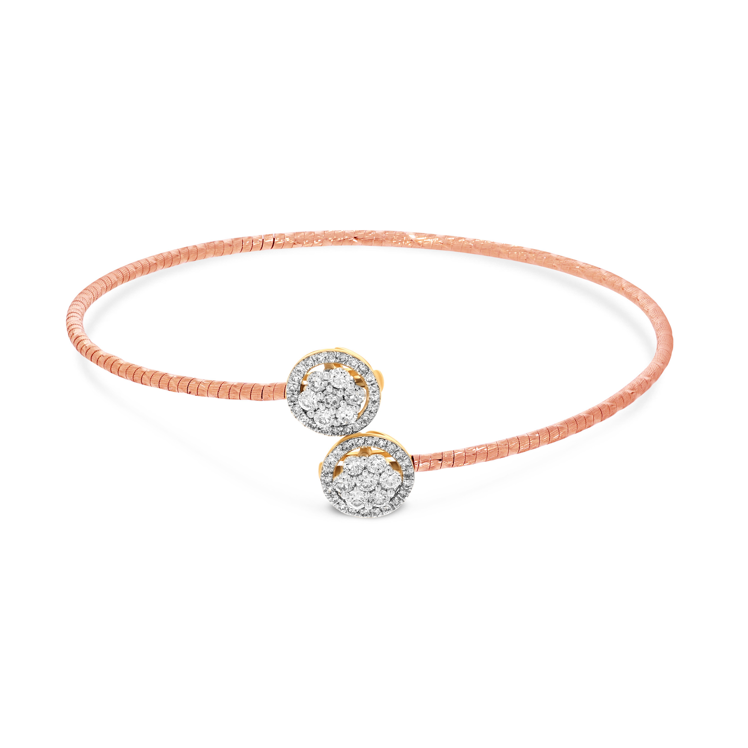 Dual Cluster Diamond Bracelet - Senco Gold and Diamonds