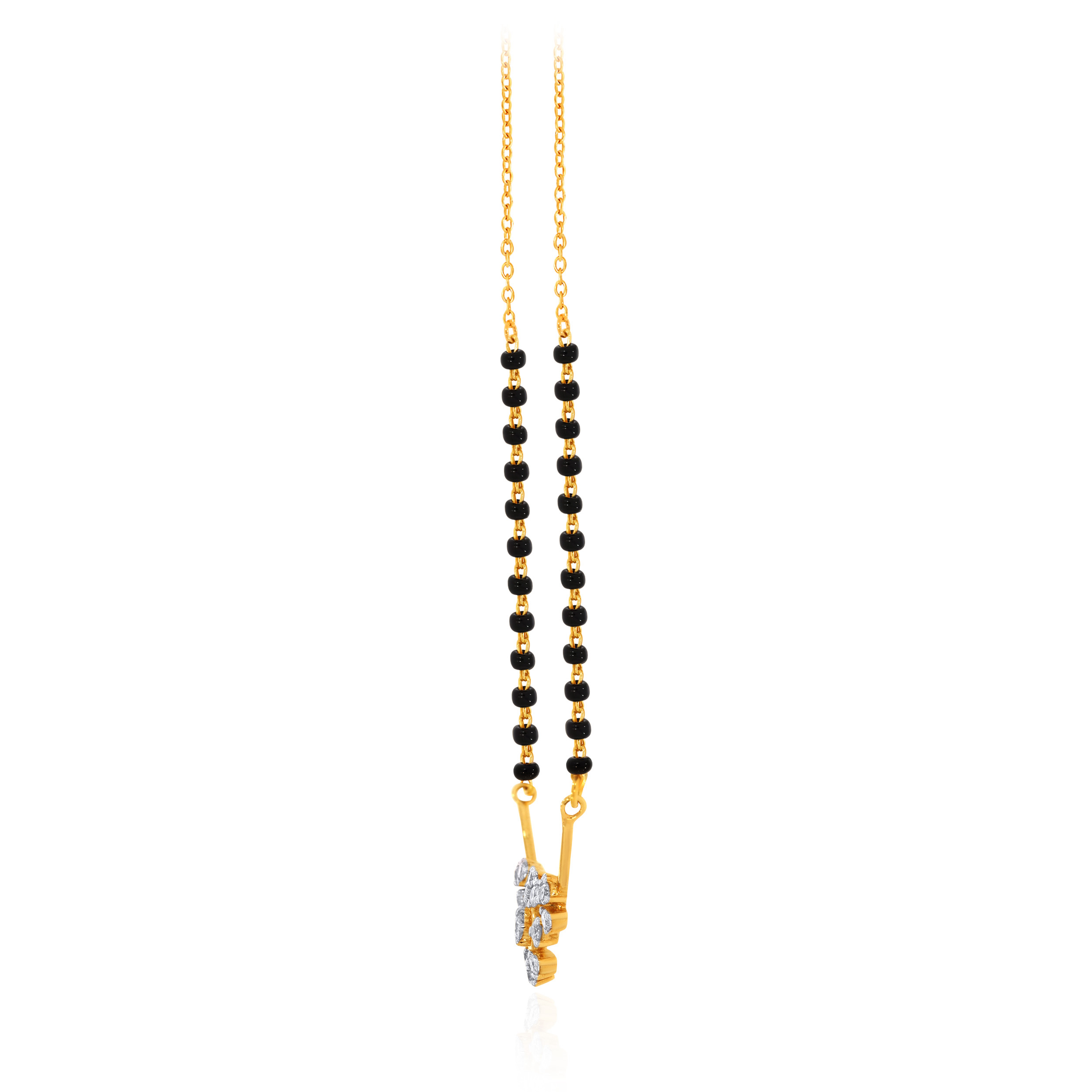 Radiant Petal Diamond Mangalsutra - Senco Gold and Diamonds