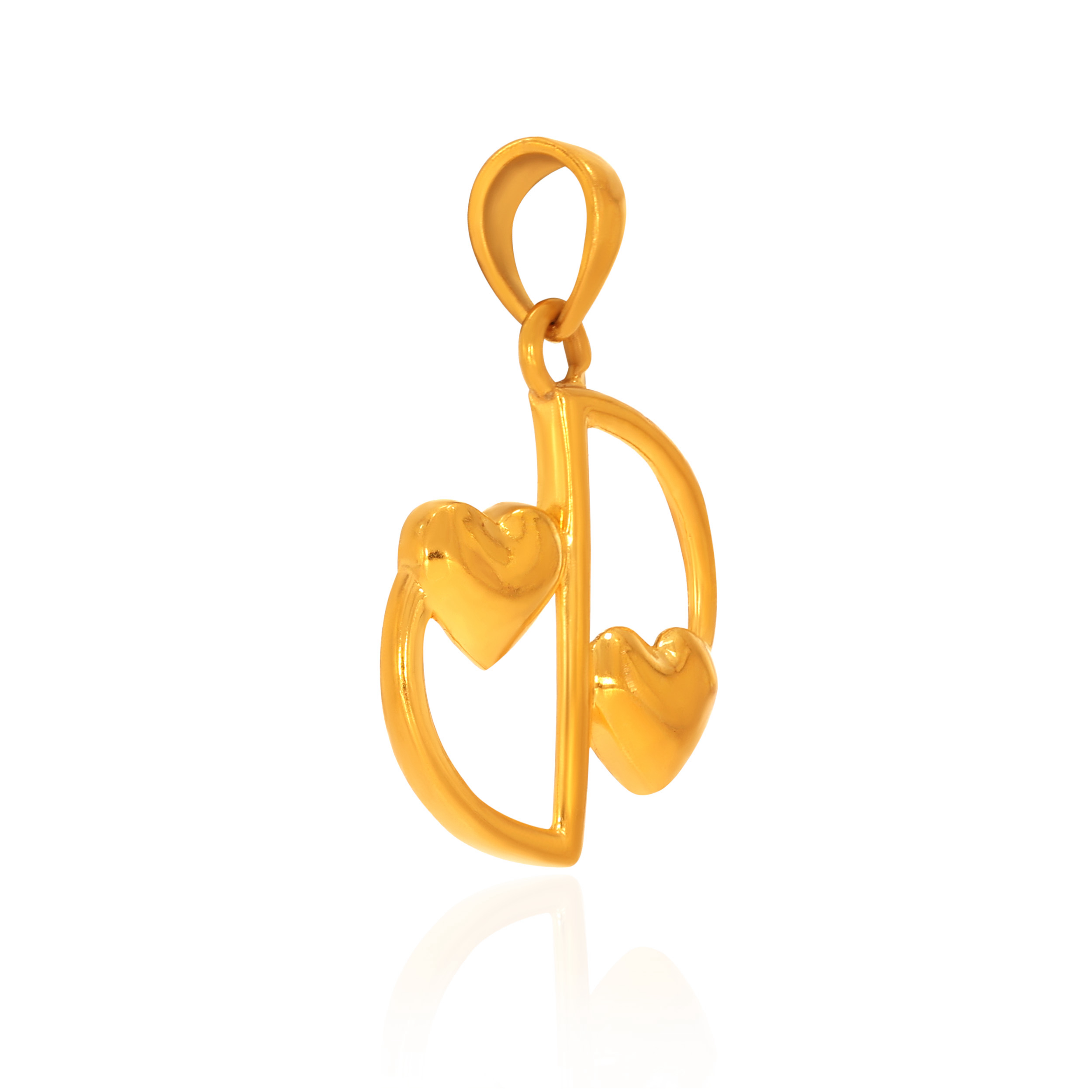 Melody Of Love Gold Pendant - Senco Gold and Diamonds