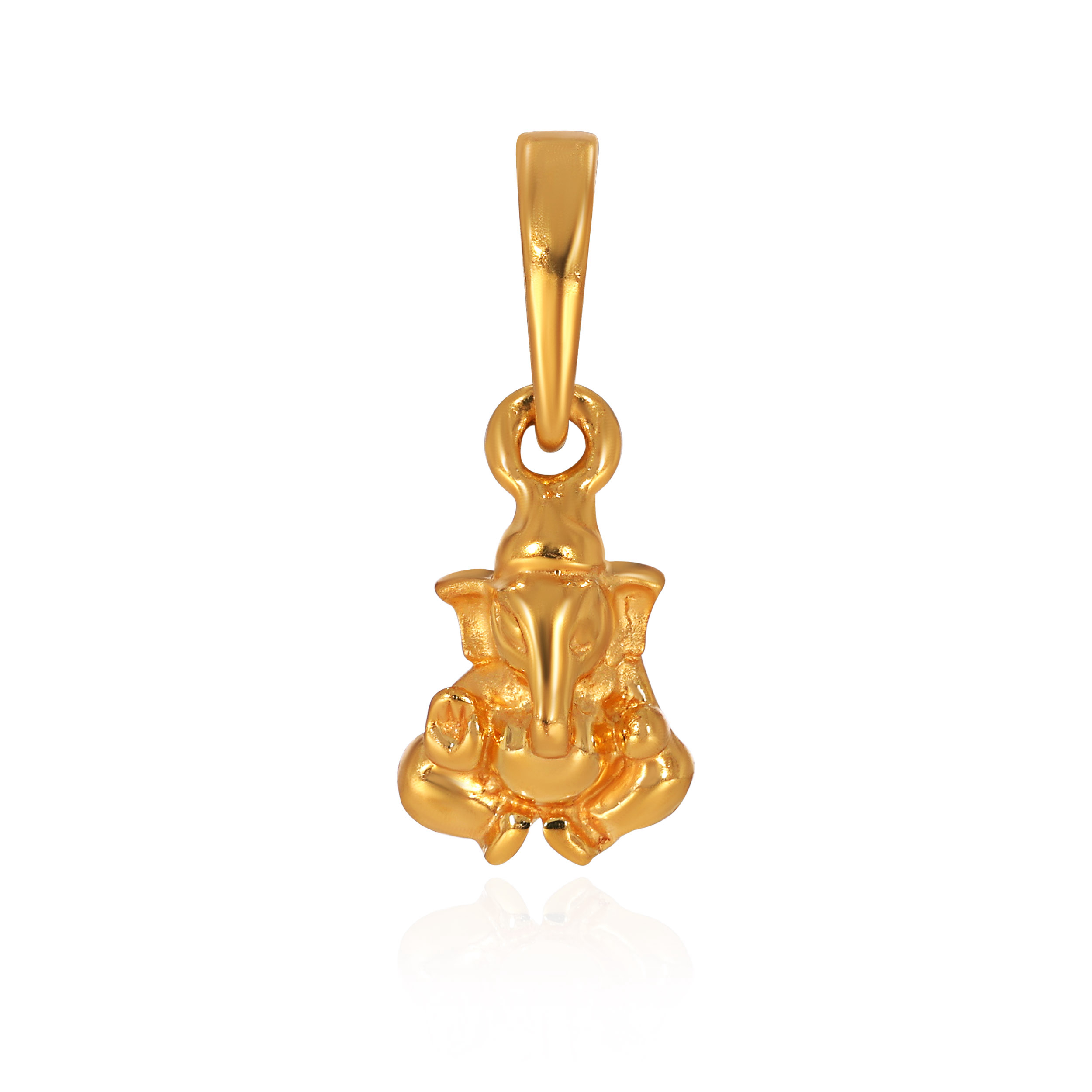 Spiritual Vighnaharta Gold Pendant - Senco Gold and Diamonds