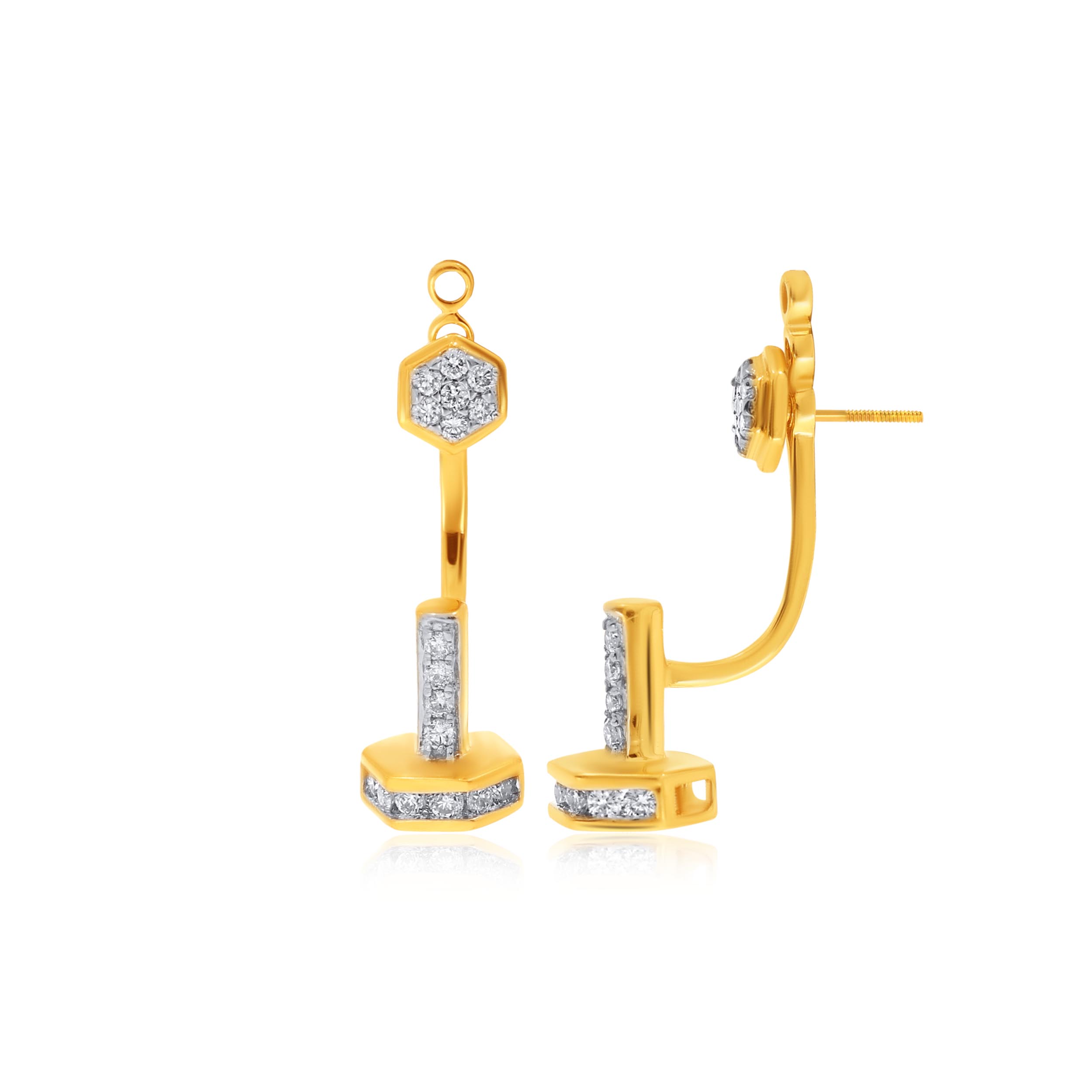 Empowered Lady Diamond Studs - Senco Gold and Diamonds