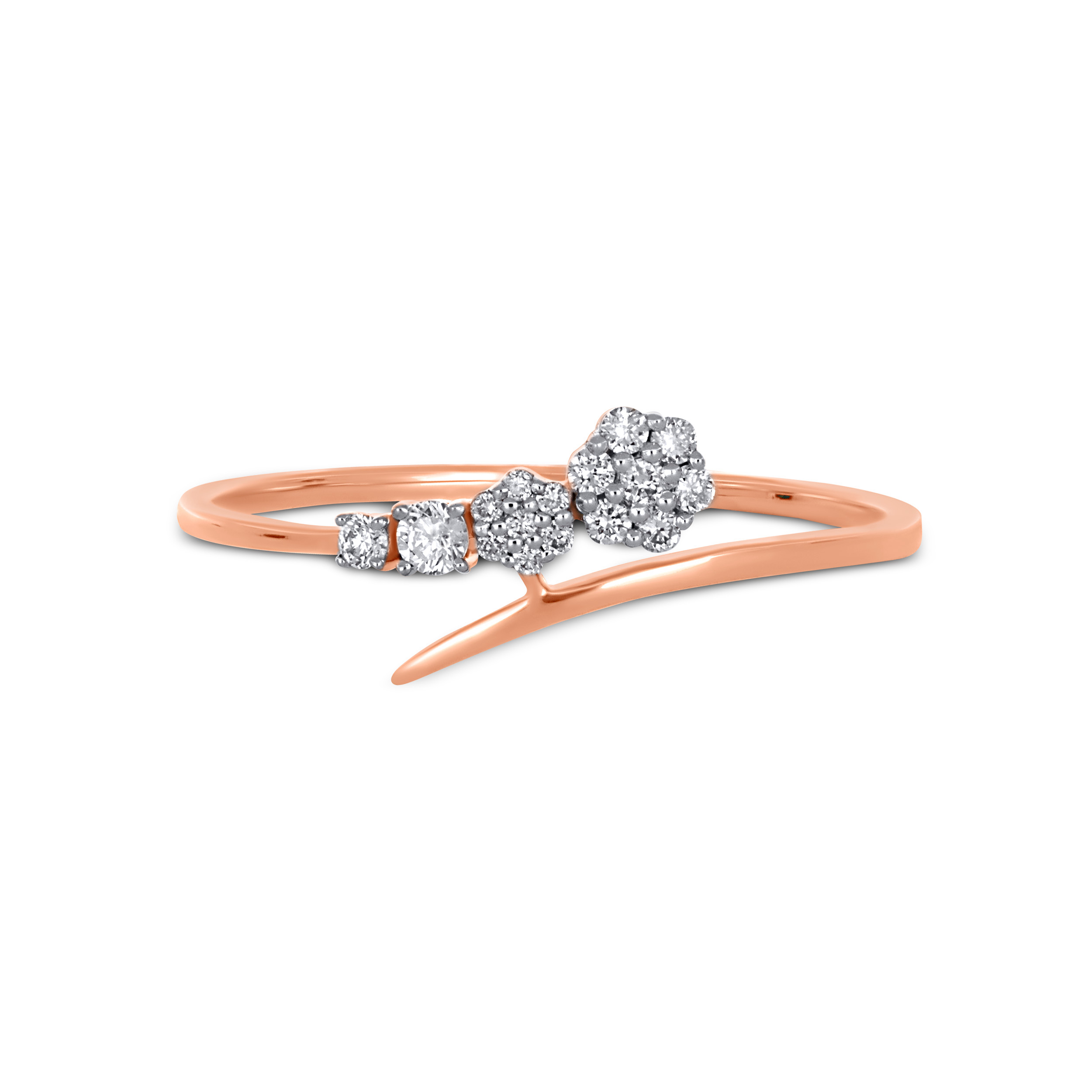 Grace Cluster Diamond Ring - Senco Gold and Diamonds